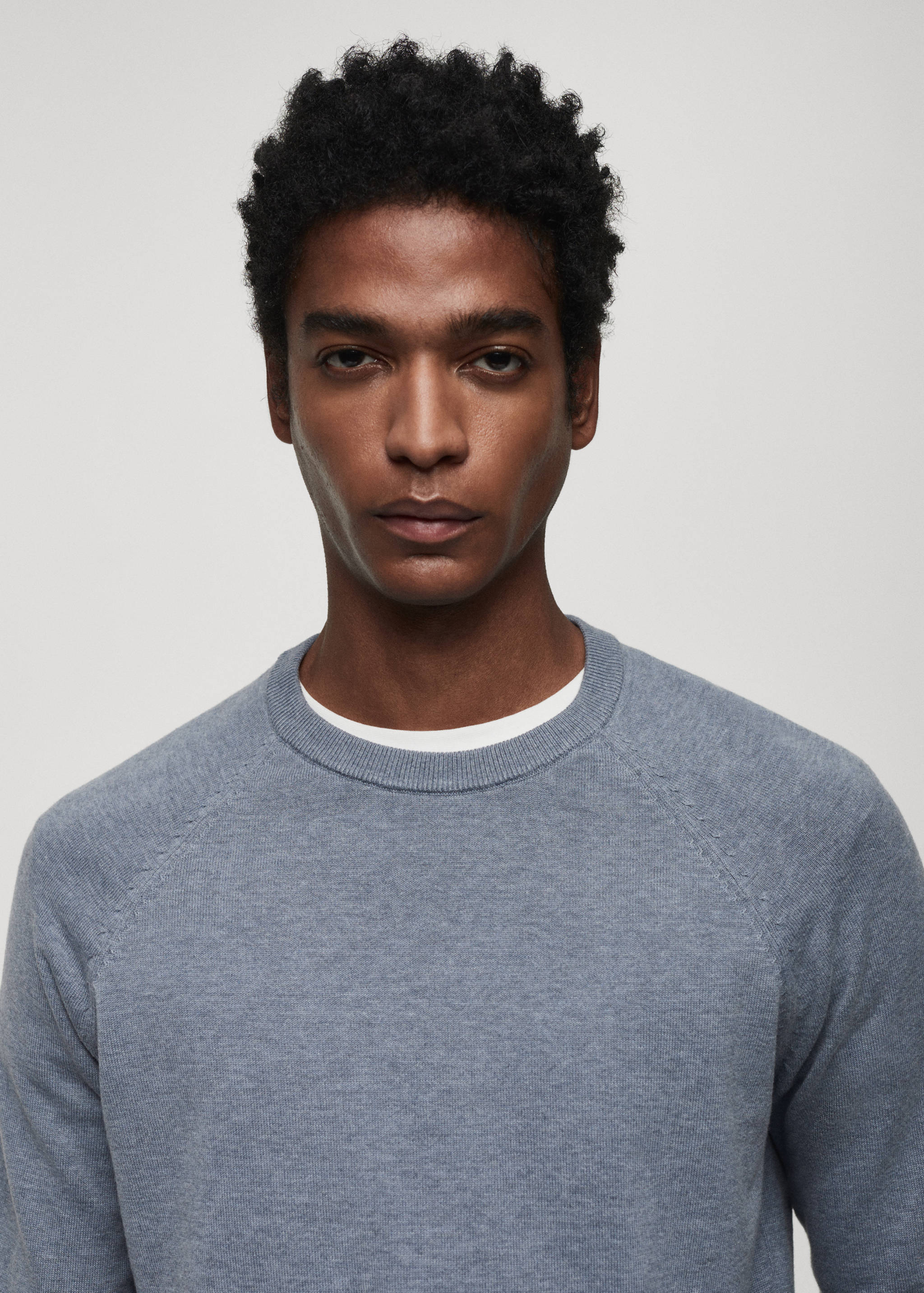 Fine-knit cotton sweater - Details of the article 1