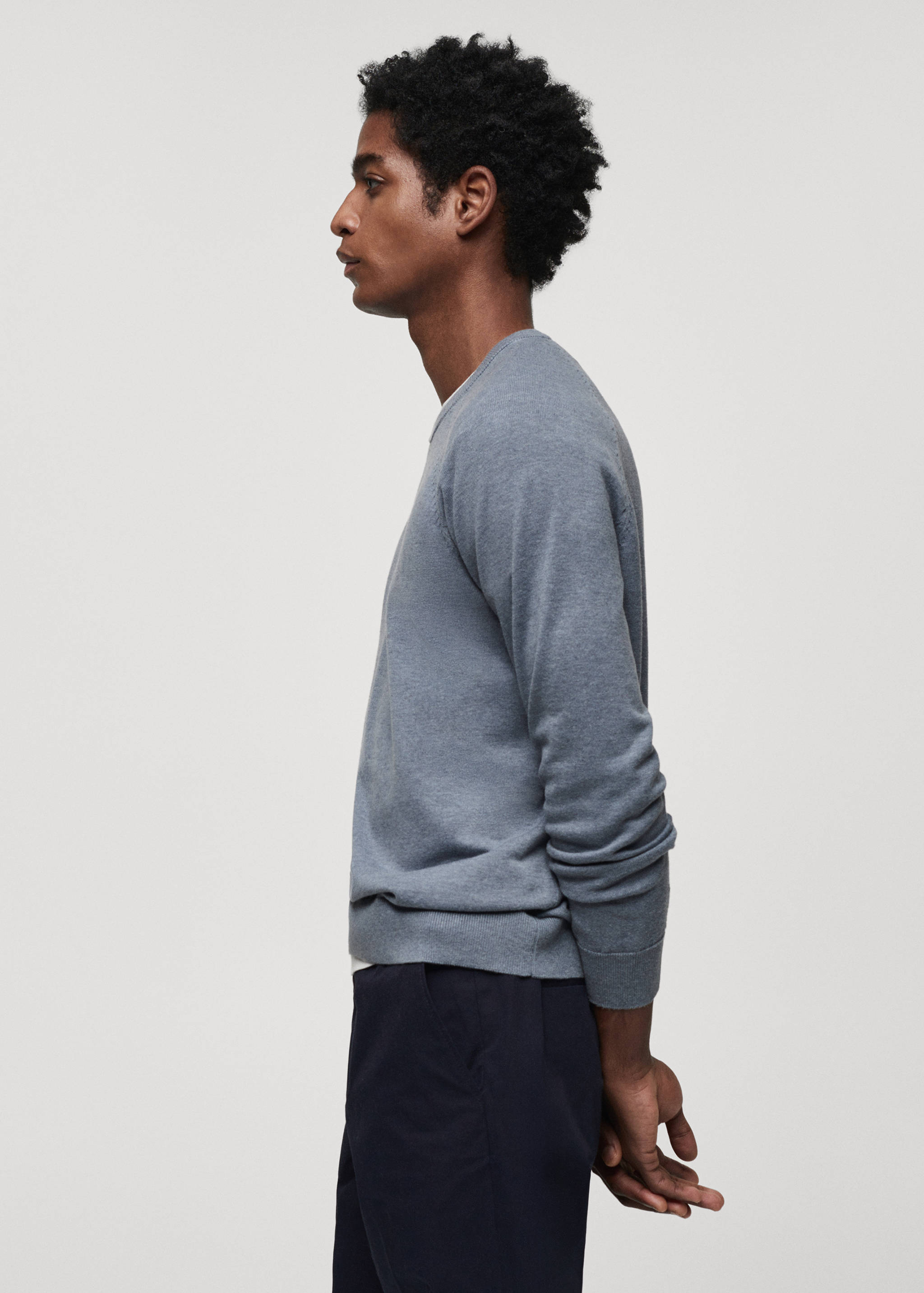 Fine-knit cotton sweater - Details of the article 2