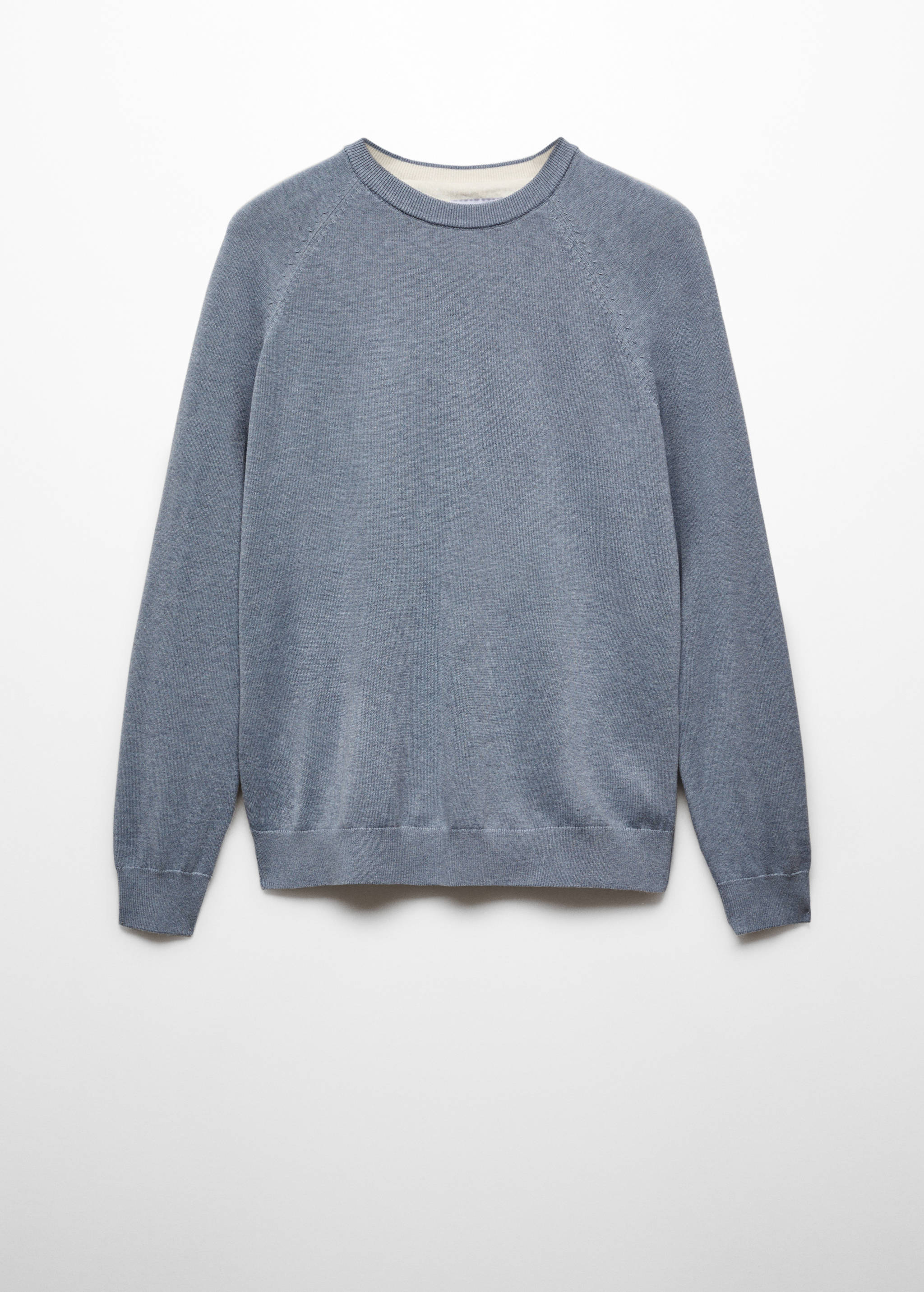 Fine-knit cotton sweater - Article without model