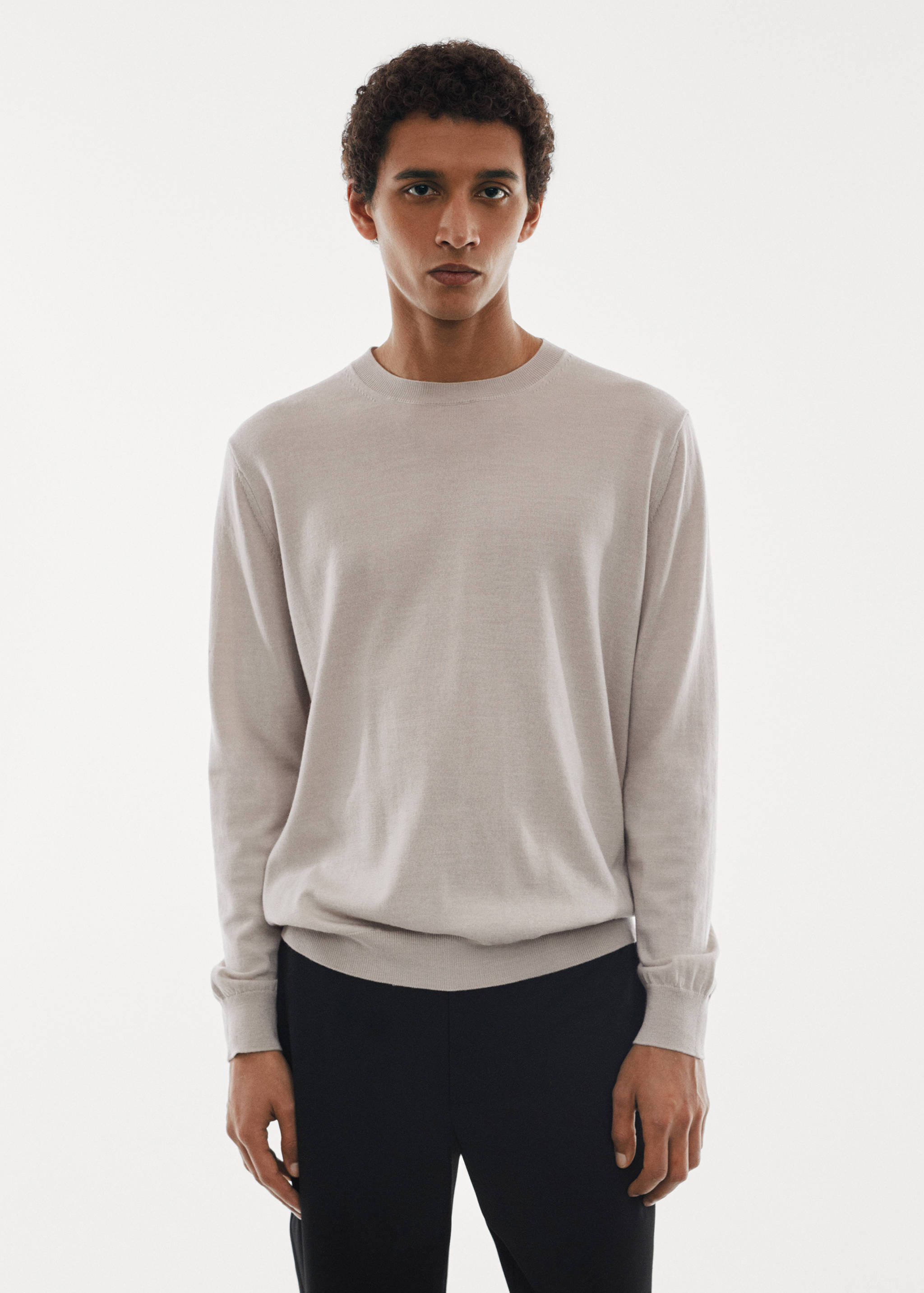 Merino wool washable sweater - Medium plane