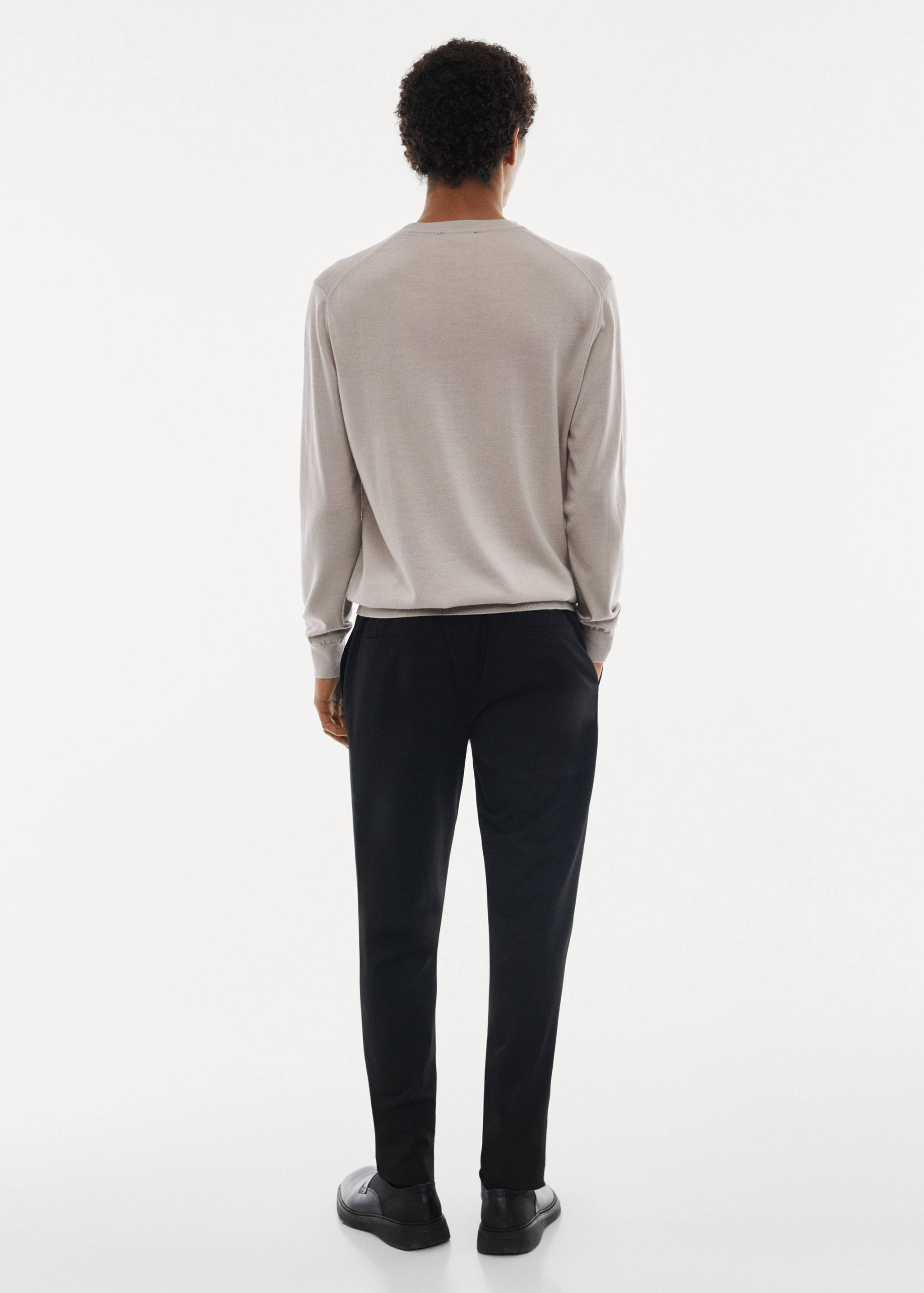 Merino wool washable sweater - Reverse of the article