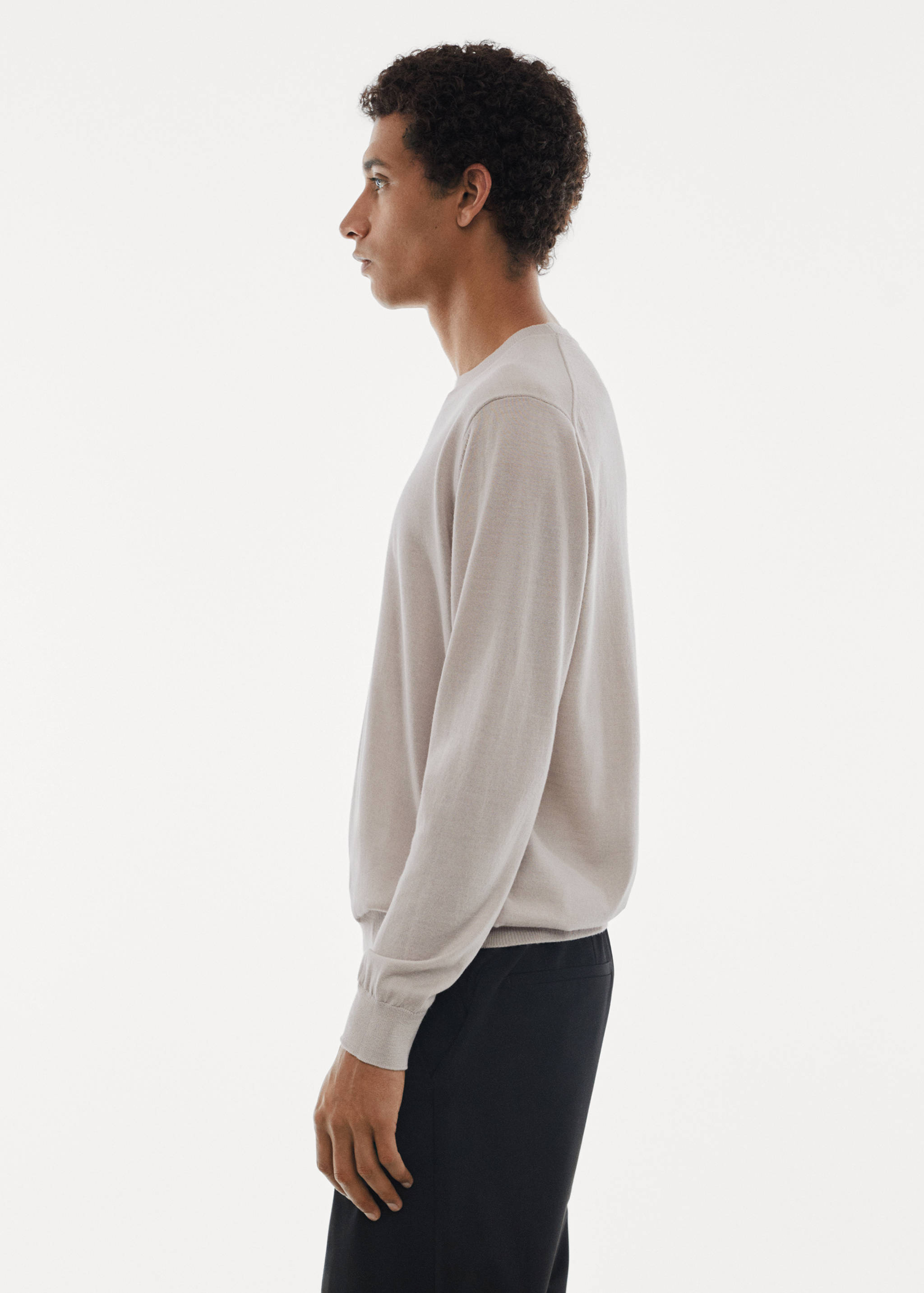 Merino wool washable sweater - Details of the article 2