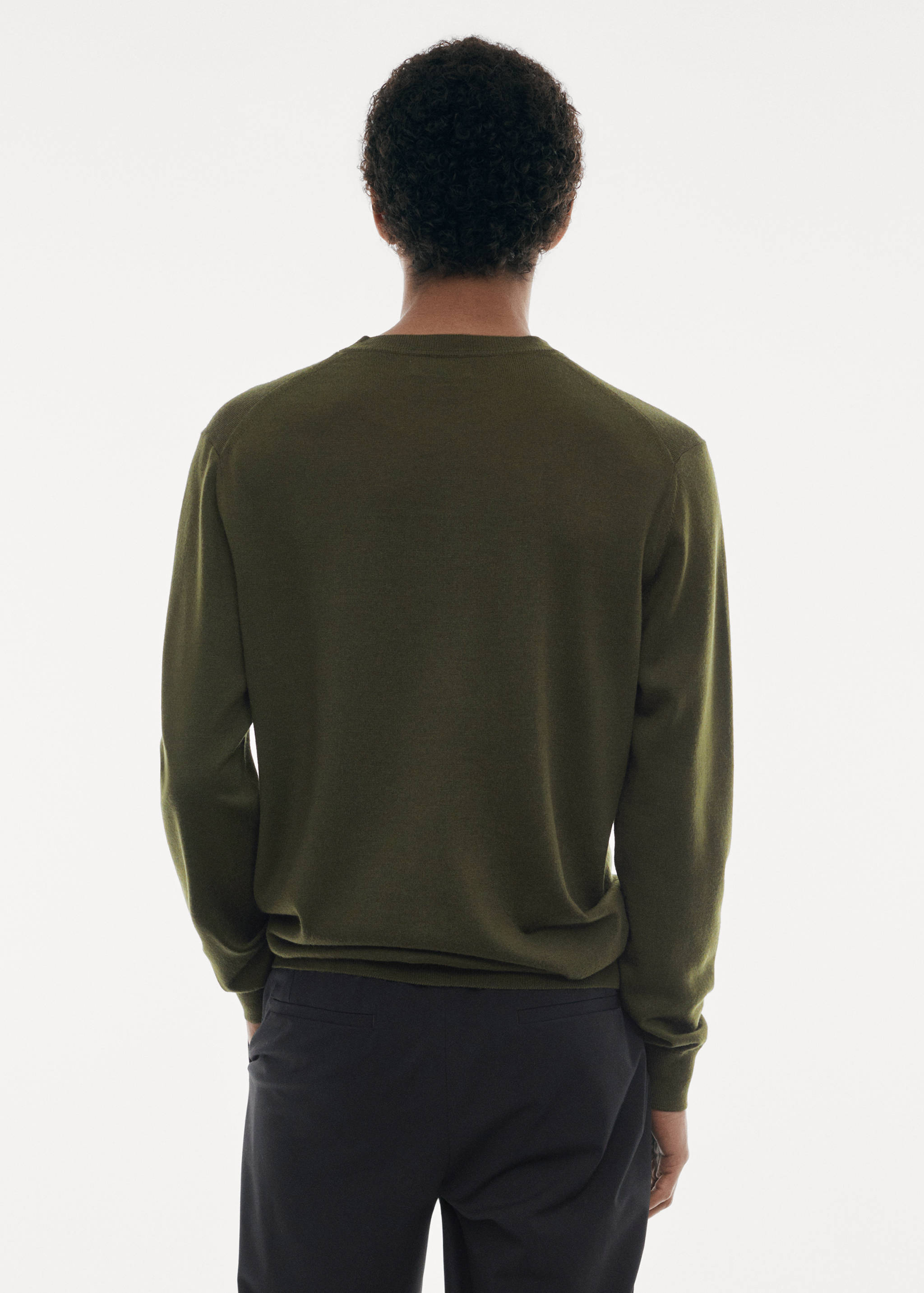 Merino wool washable sweater - Reverse of the article