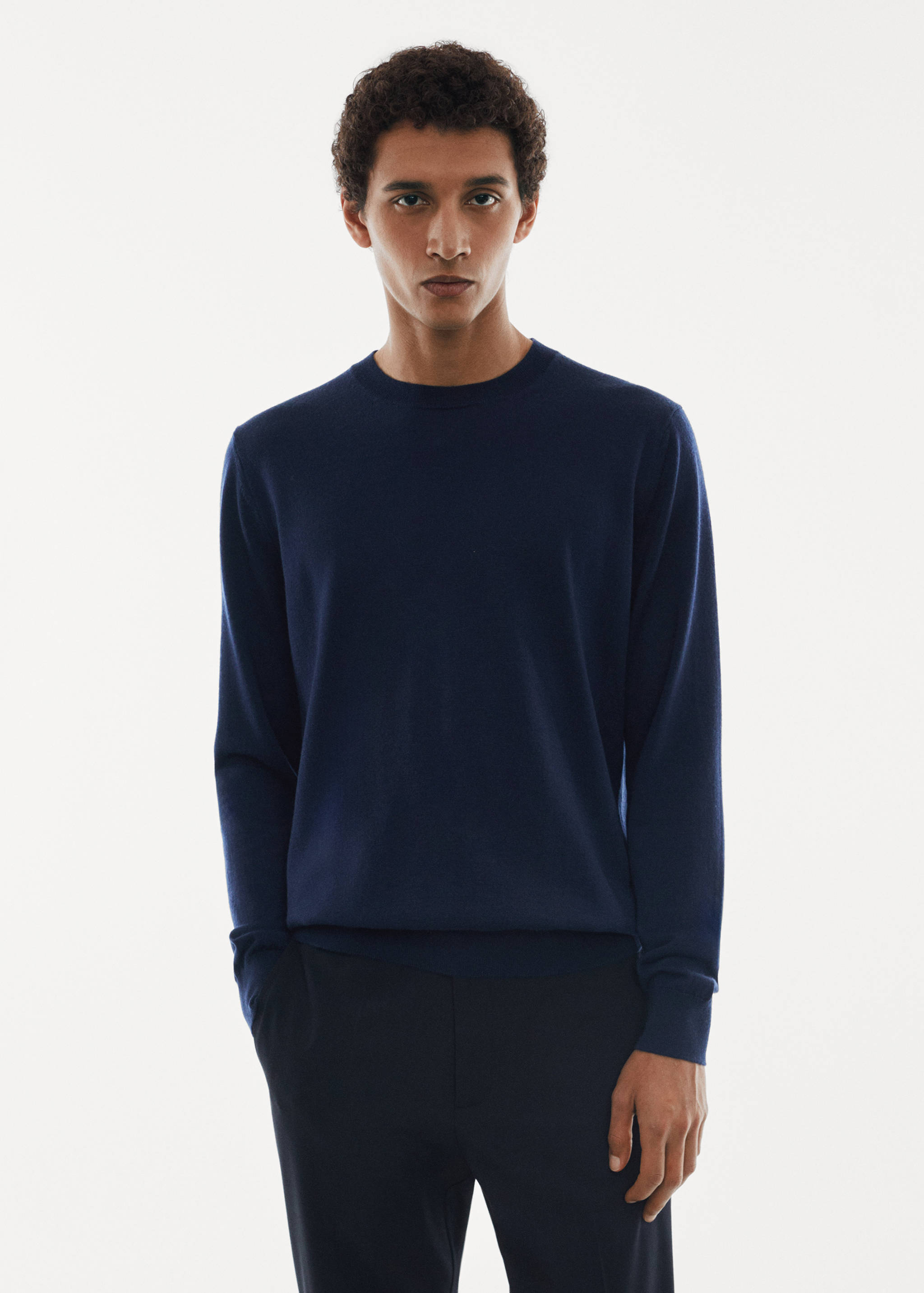 Merino wool washable sweater - Medium plane
