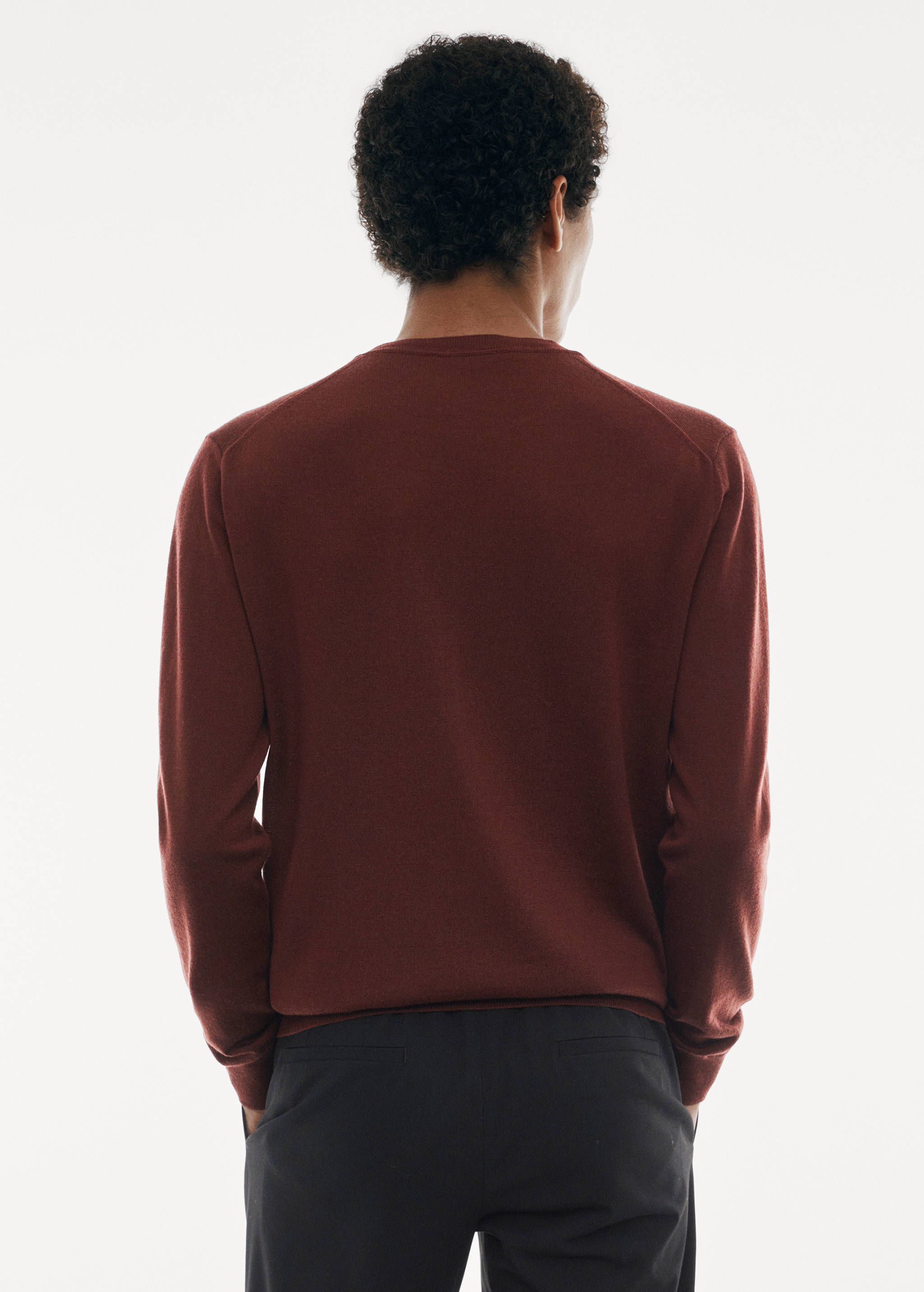 Merino wool washable sweater - Reverse of the article