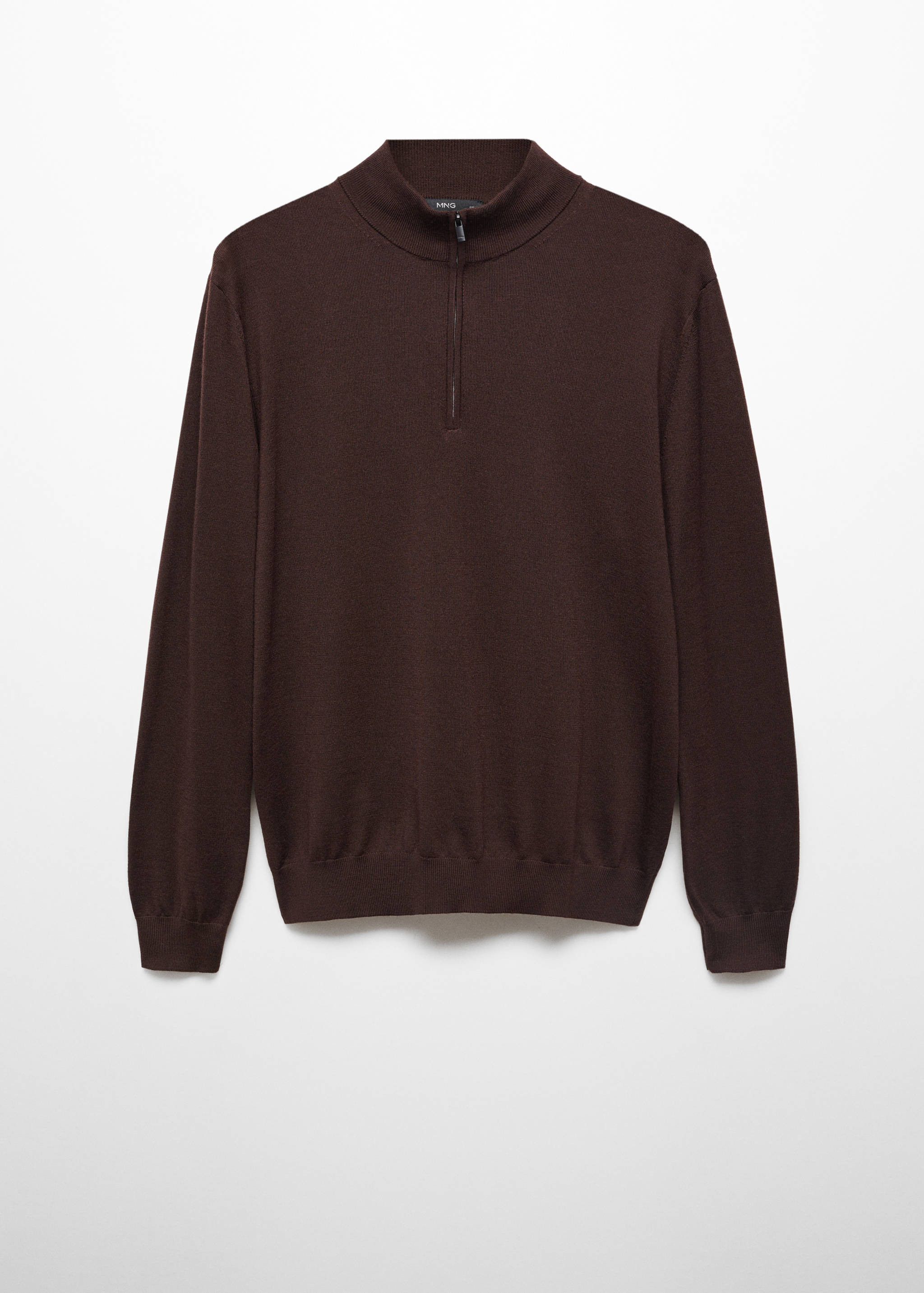 Pullover aus 100 % Merinowolle mit Zip-Kragen - Artikel ohne Model