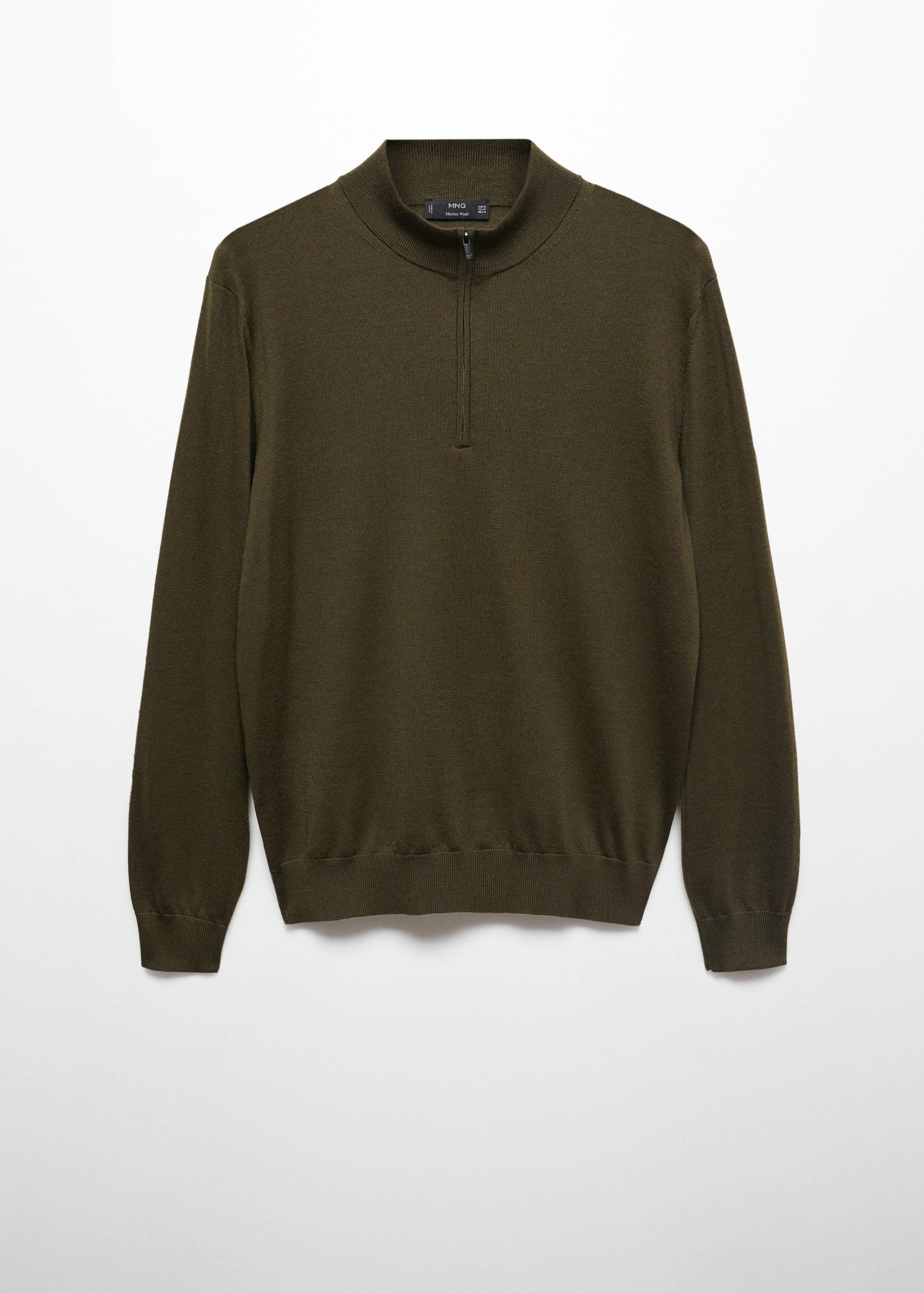 Pullover aus 100 % Merinowolle mit Zip-Kragen - Artikel ohne Model