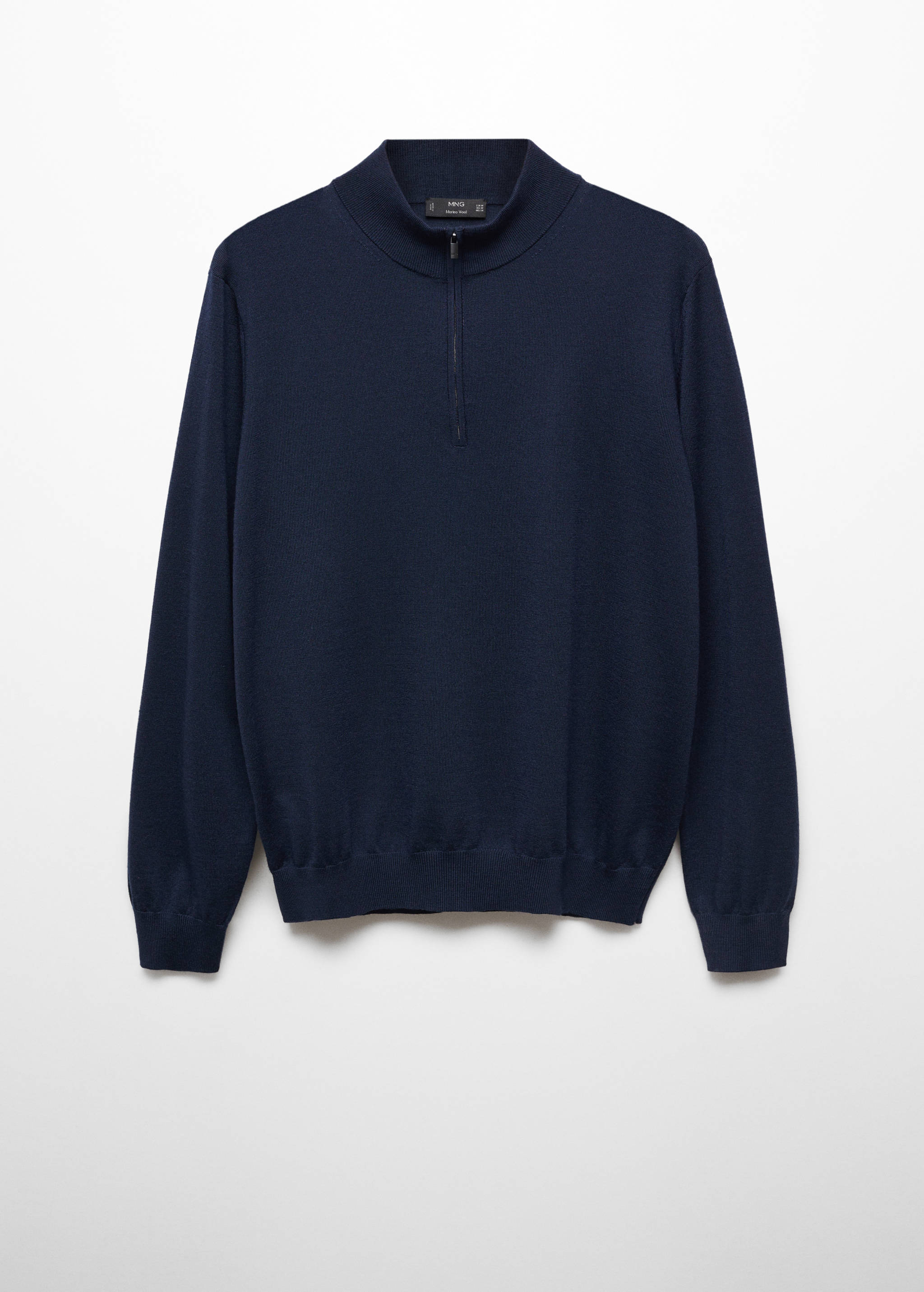 Pullover aus 100 % Merinowolle mit Zip-Kragen - Artikel ohne Model