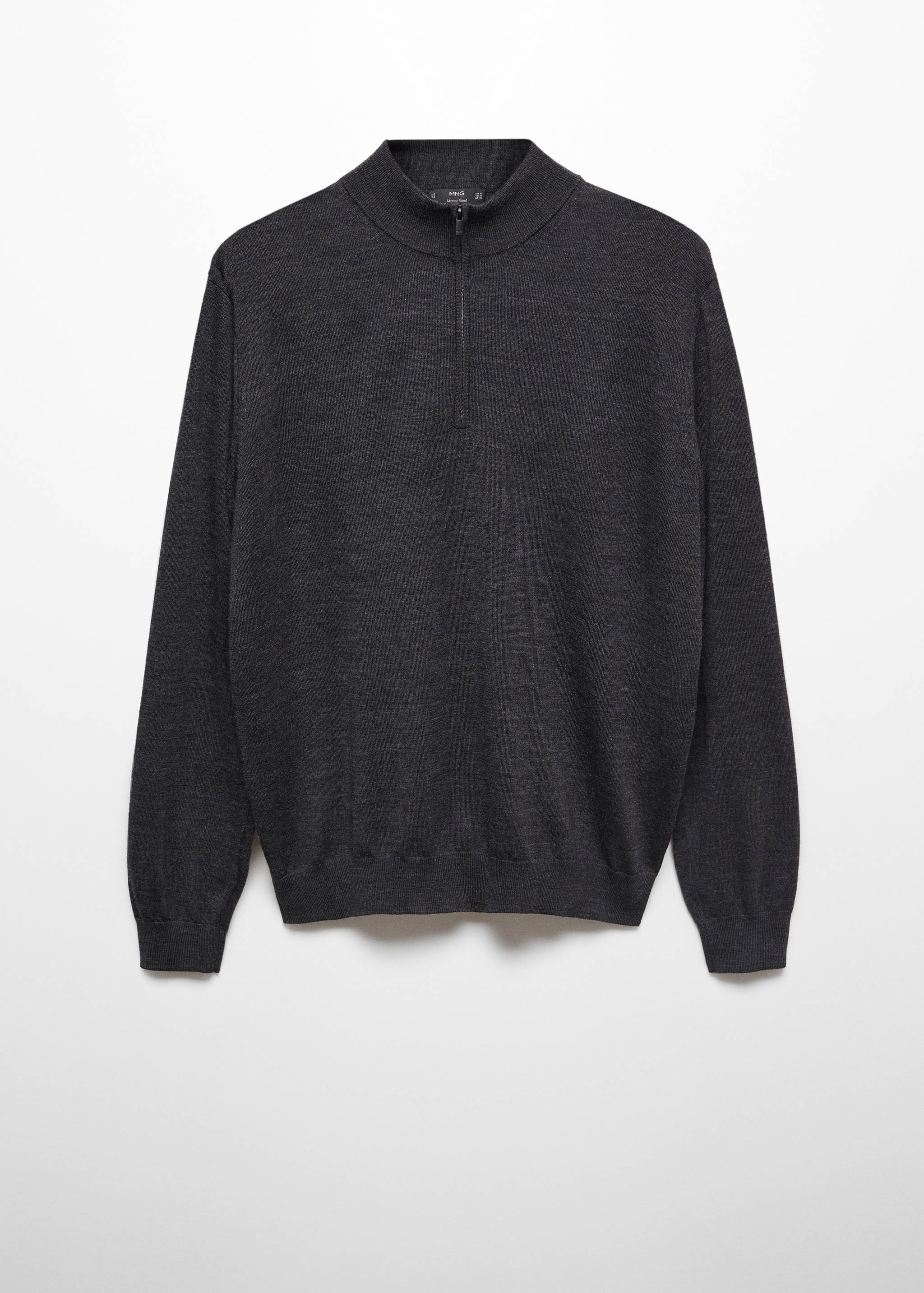 Pullover aus 100 % Merinowolle mit Zip-Kragen - Artikel ohne Model