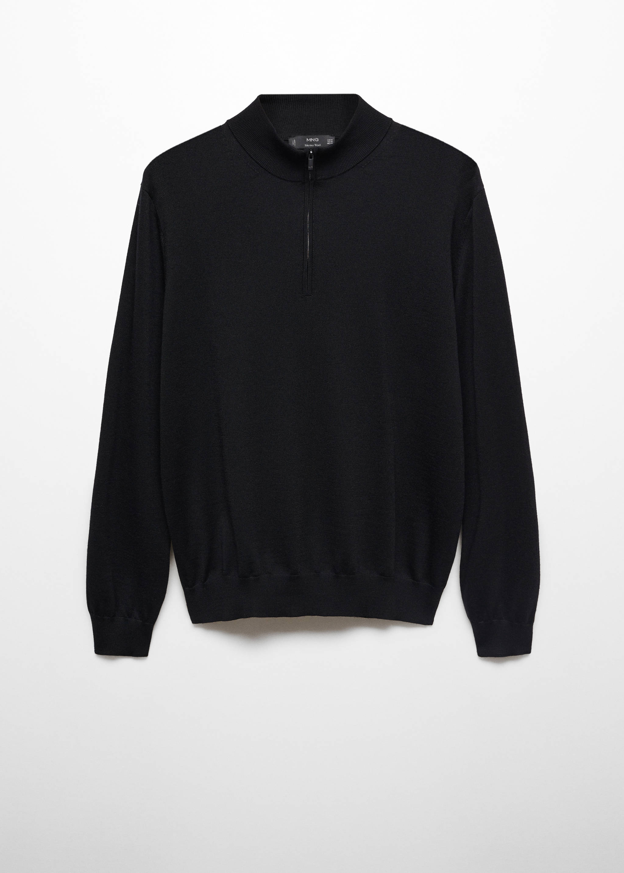 Pullover aus 100 % Merinowolle mit Zip-Kragen - Artikel ohne Model