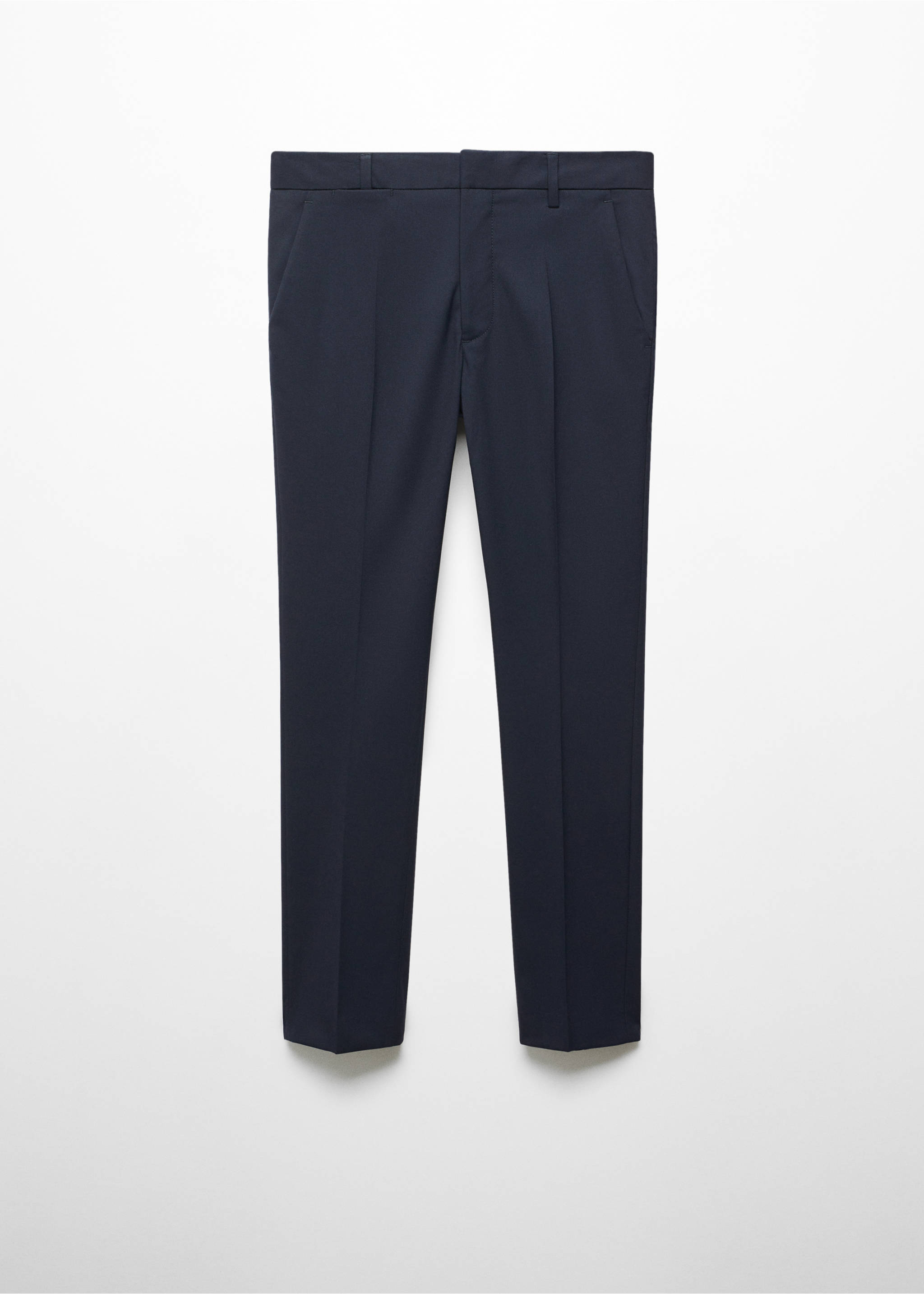 Slim fit suit trousers - Article without model, Dark Navy. Ref: 67010659-00.