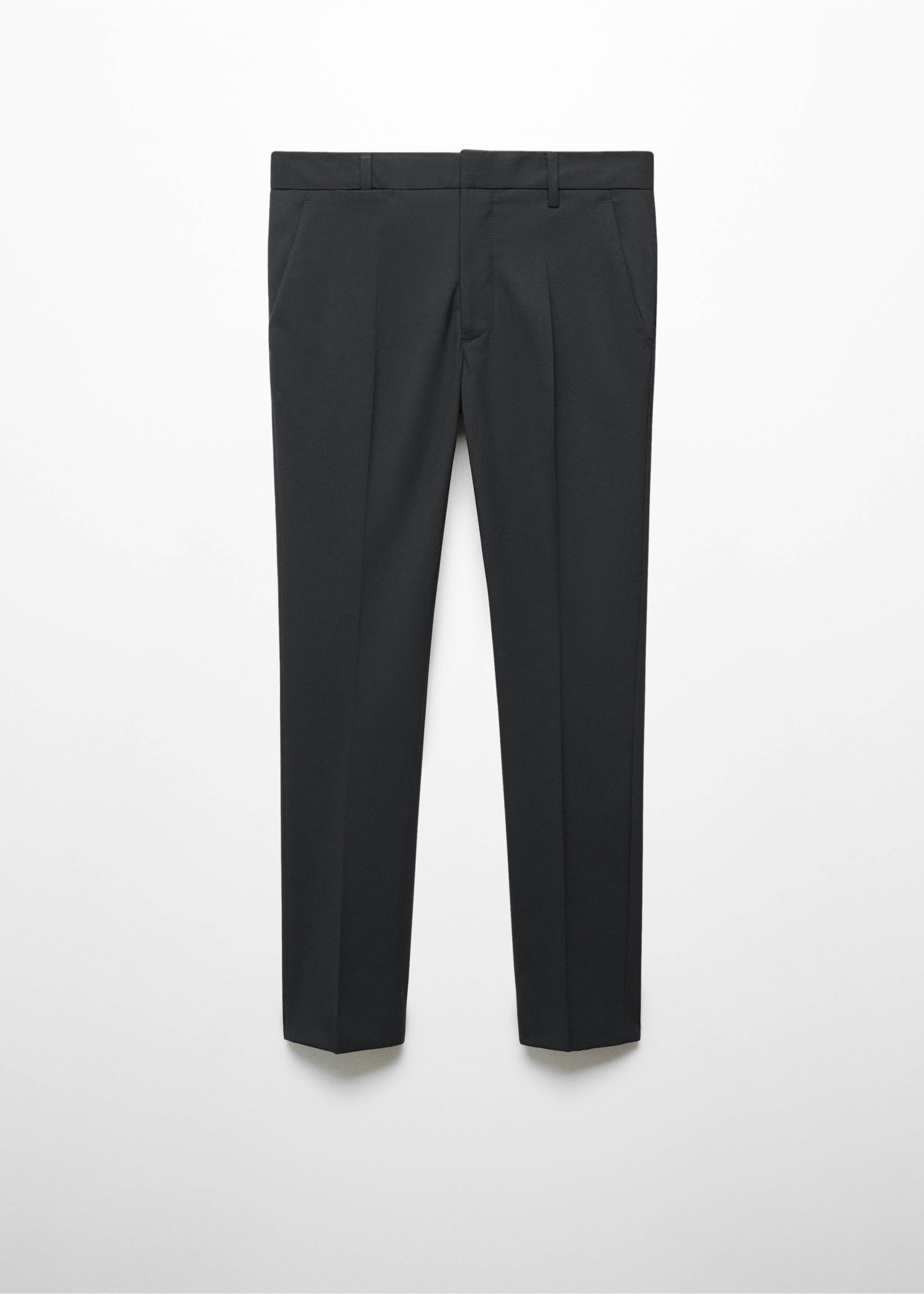Slim fit suit trousers - Article without model, Black. Ref: 67010659-00.
