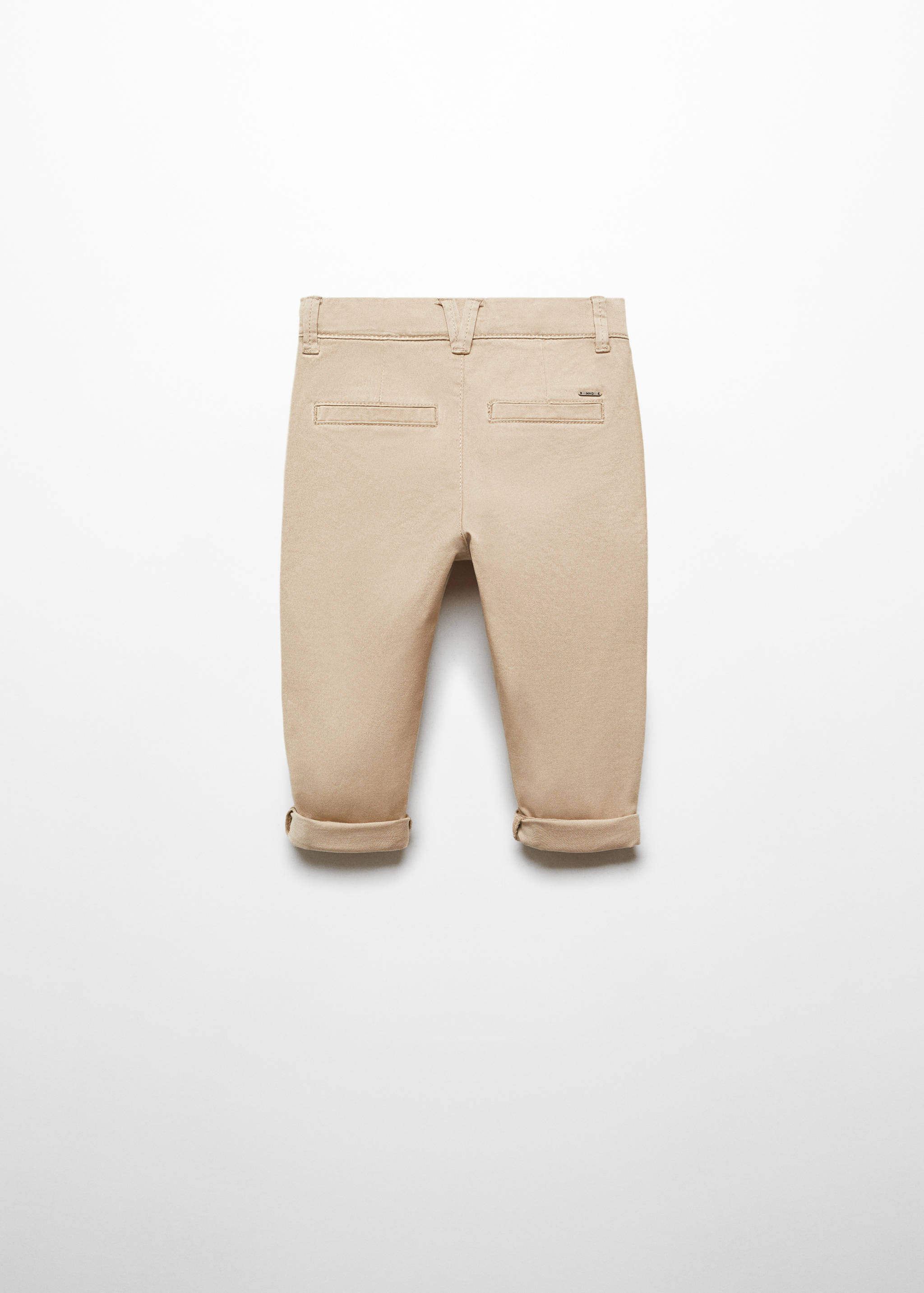 Cotton chinos - Reverse of the article
