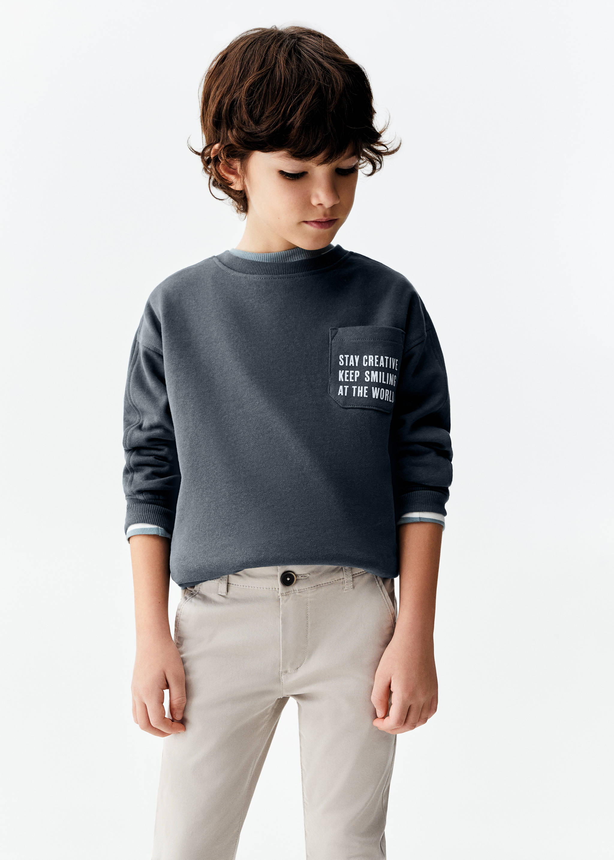 Chinohose aus Baumwolle - Mittlere Ansicht