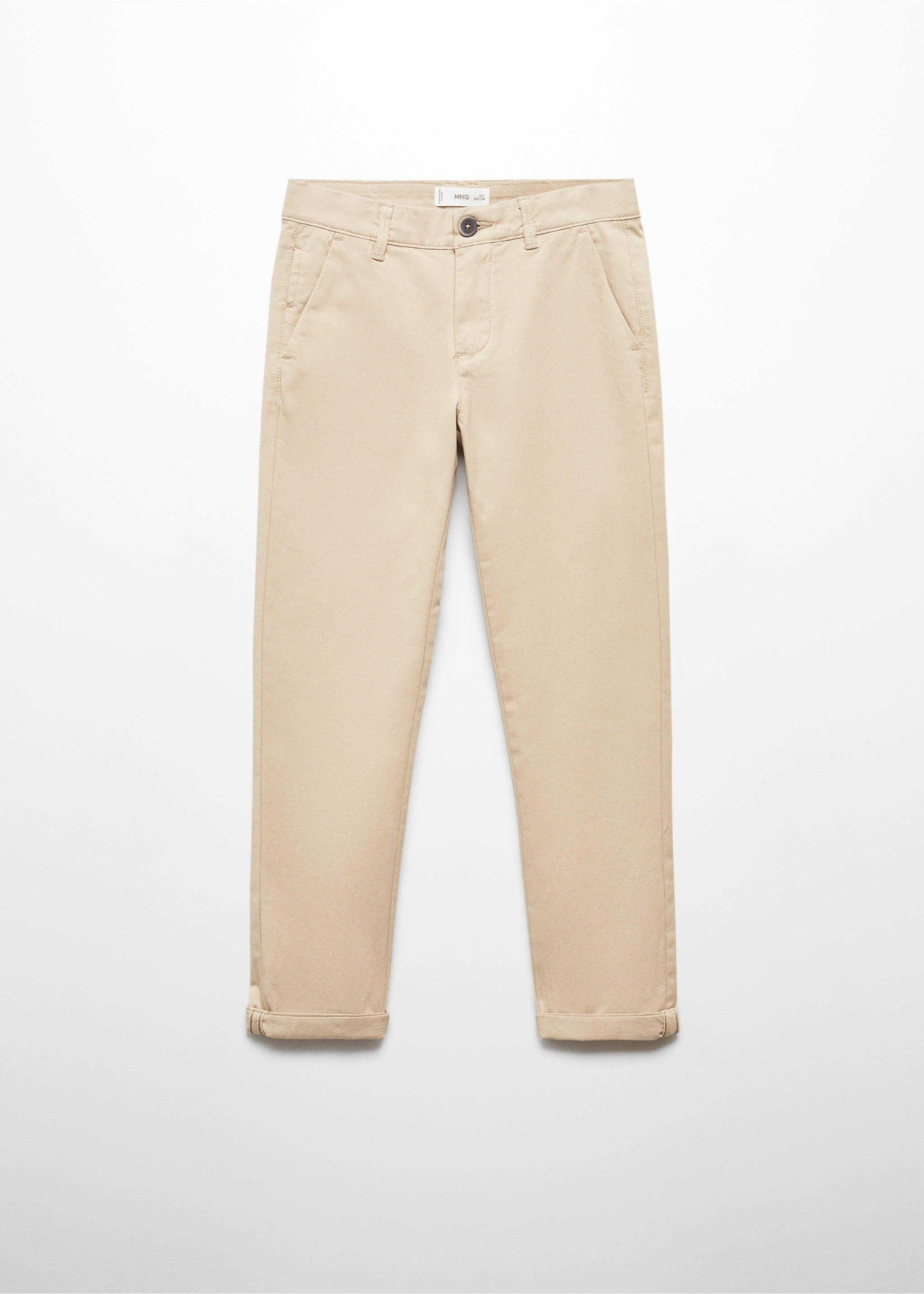 Pantalon chino coton - Article sans modèle, Beige. Ref: 67010662-00.