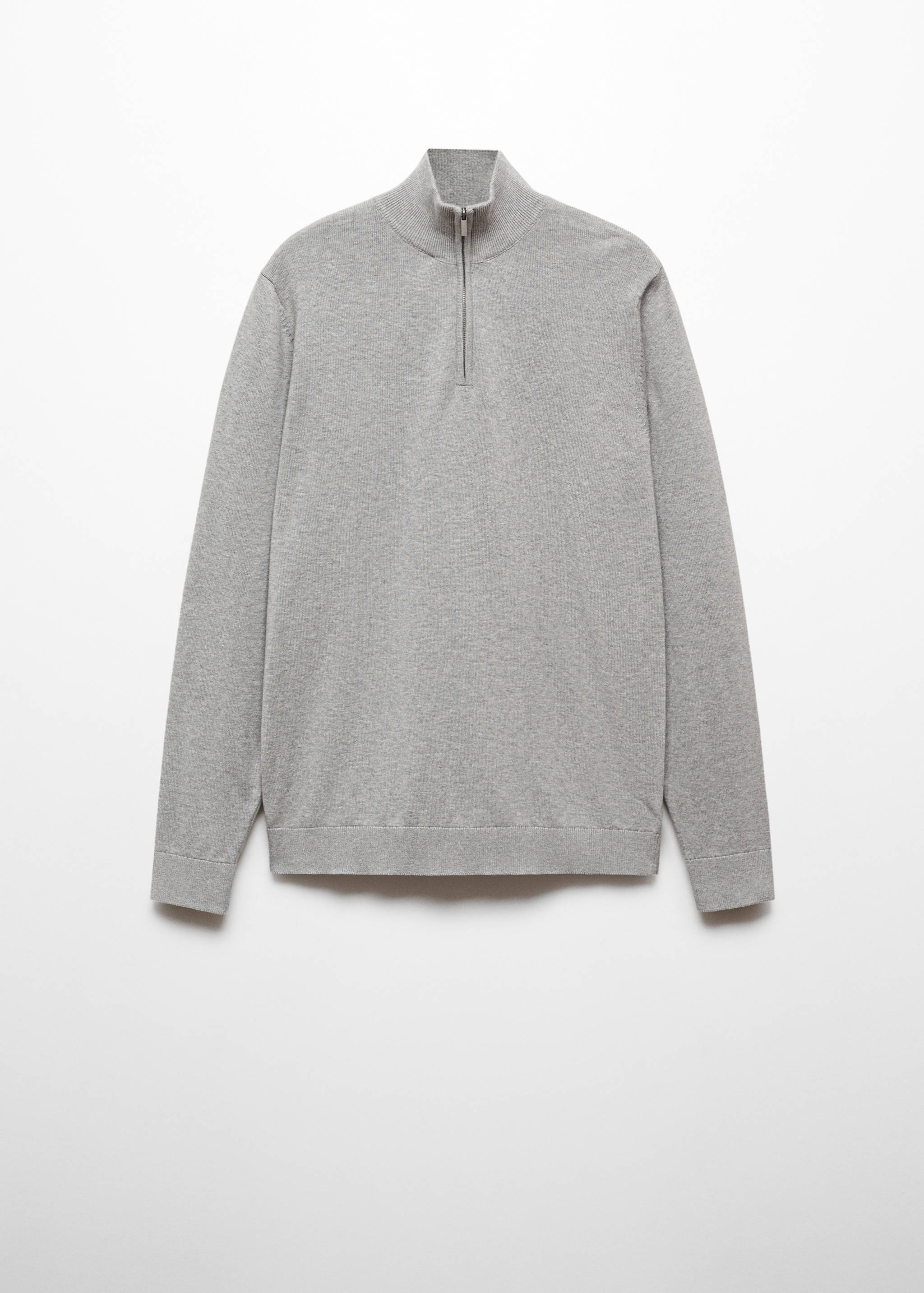 Pullover mit halbhohem Zip-Kragen - Artikel ohne Model