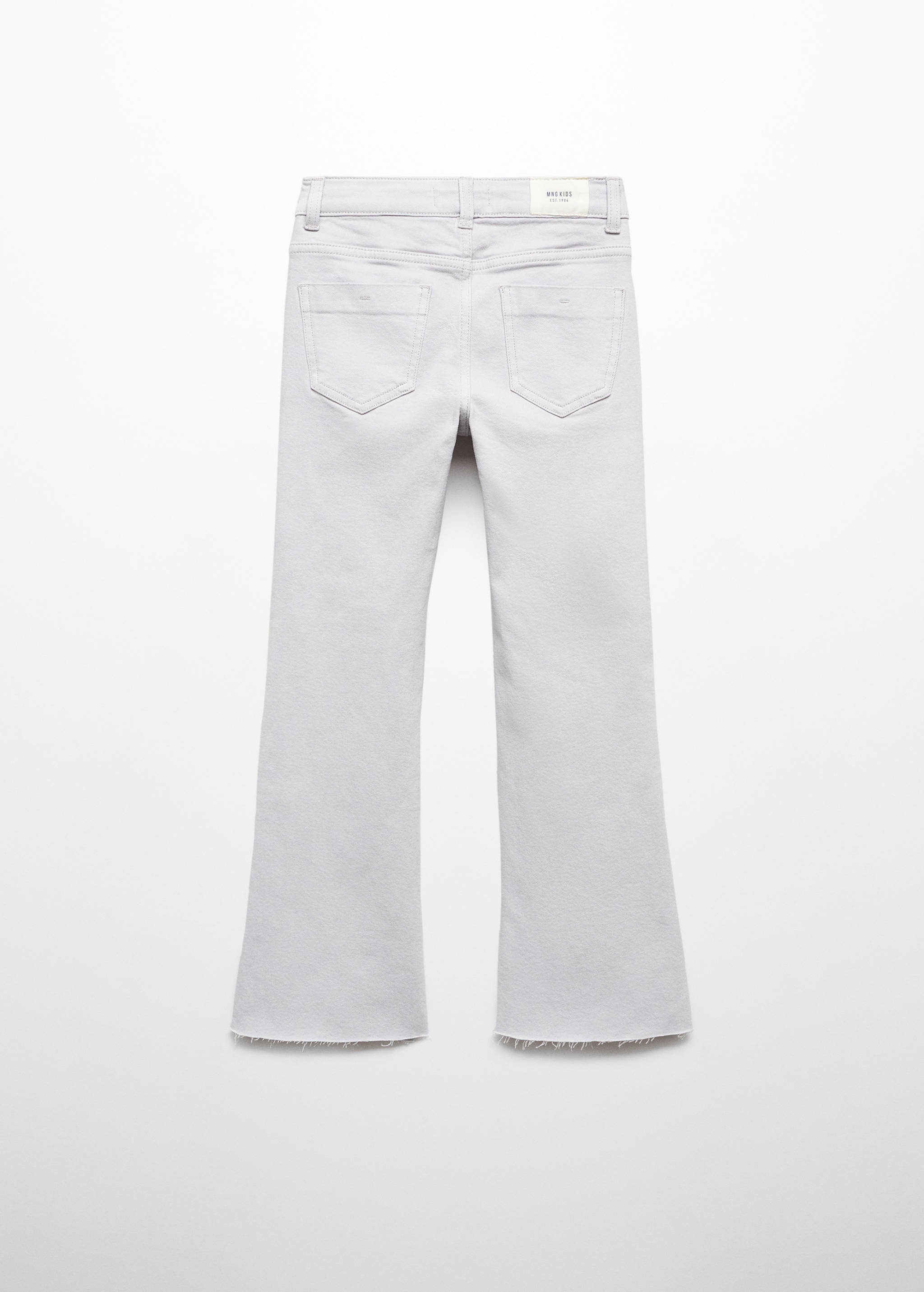 Flared jeans with opening - Reverse of the article