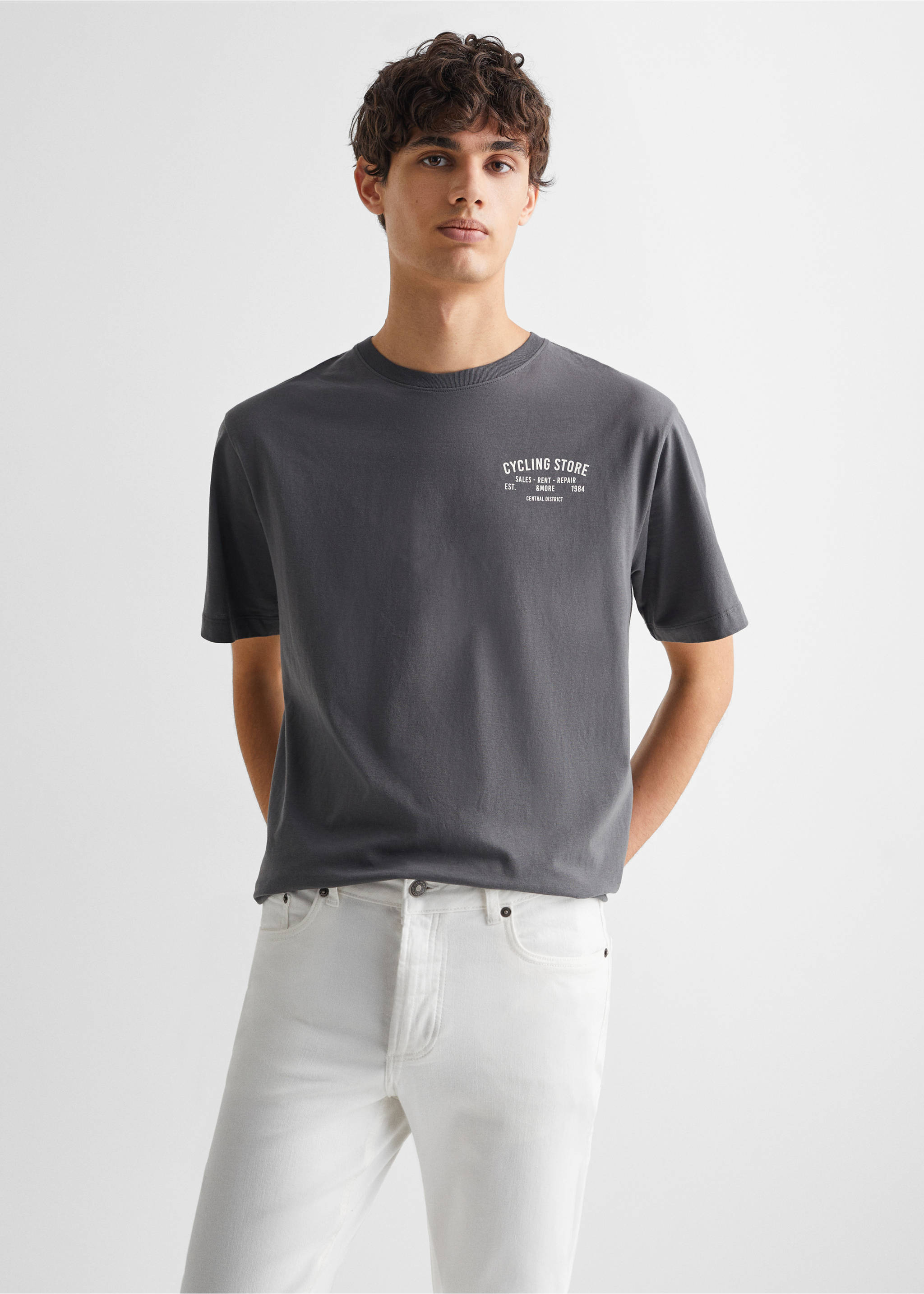 Slim-fit jeans - Medium plane, White. Ref: 67010680-00.