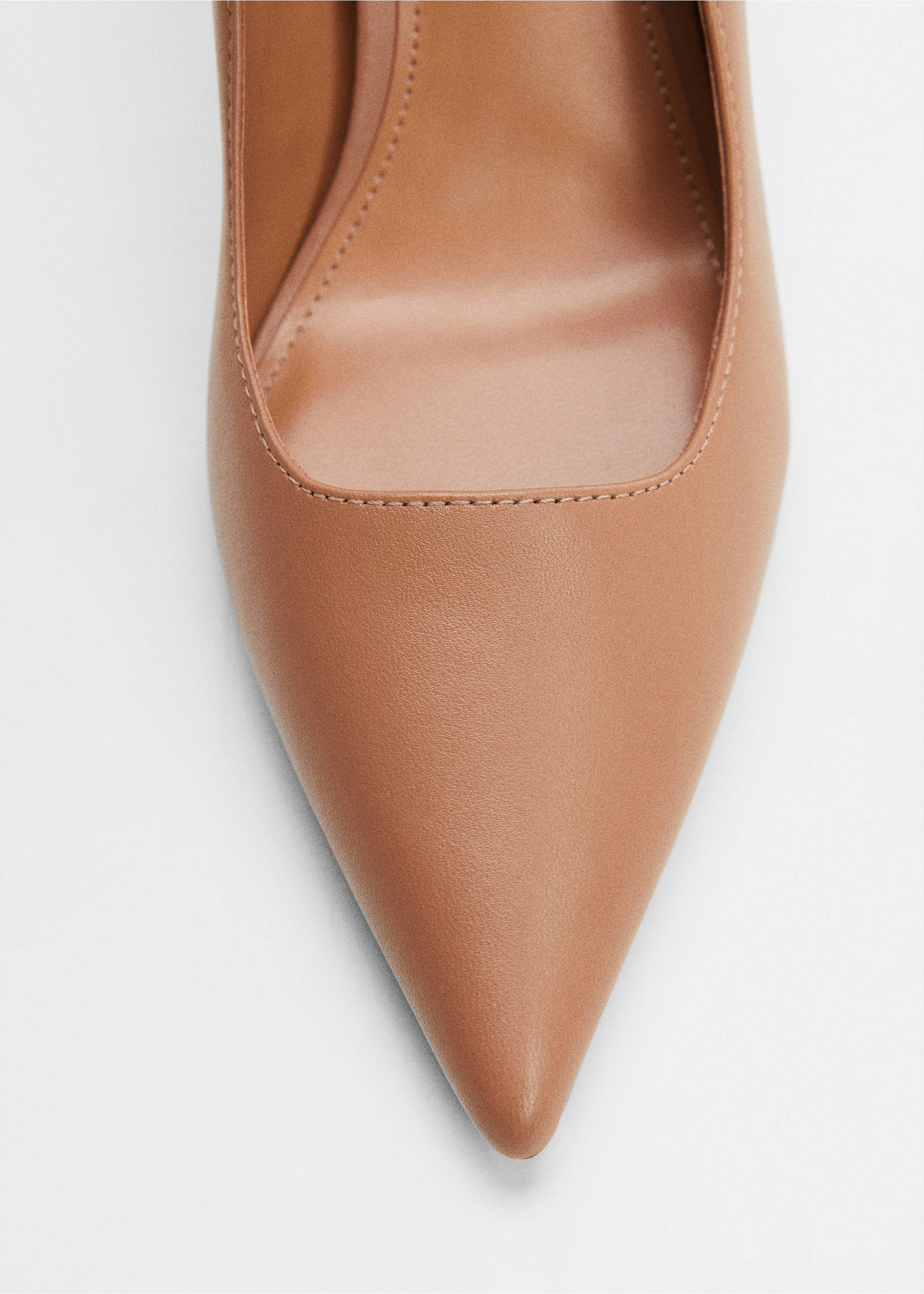 Heel leather shoes - Details of the article 2, Medium Brown. Ref: 67012531-00.
