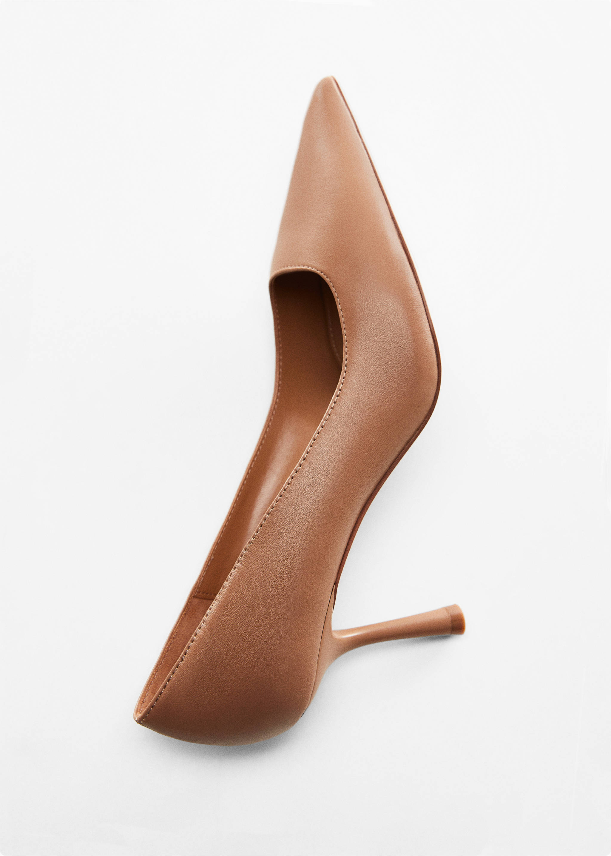 Heel leather shoes - Details of the article 5, Medium Brown. Ref: 67012531-00.