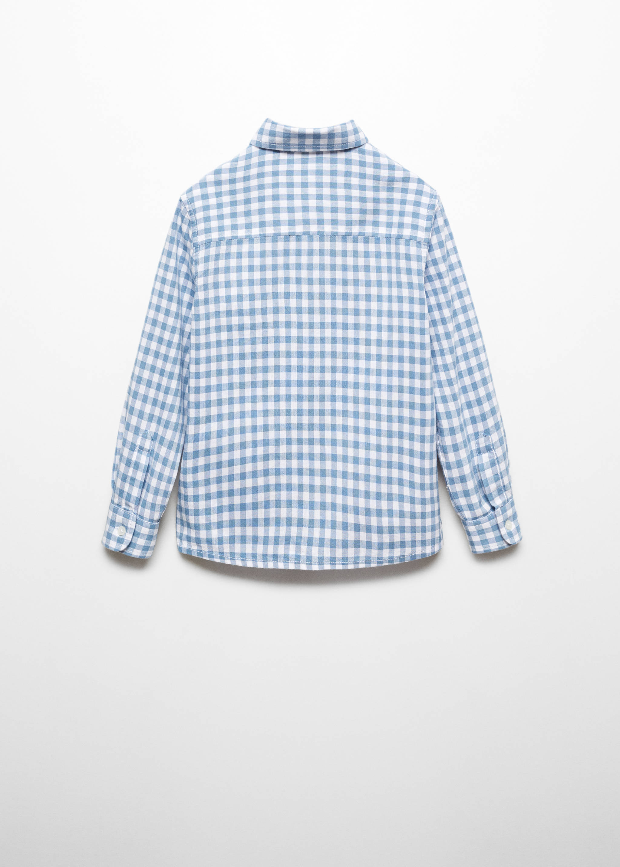 Gingham check cotton shirt - Reverse of the article