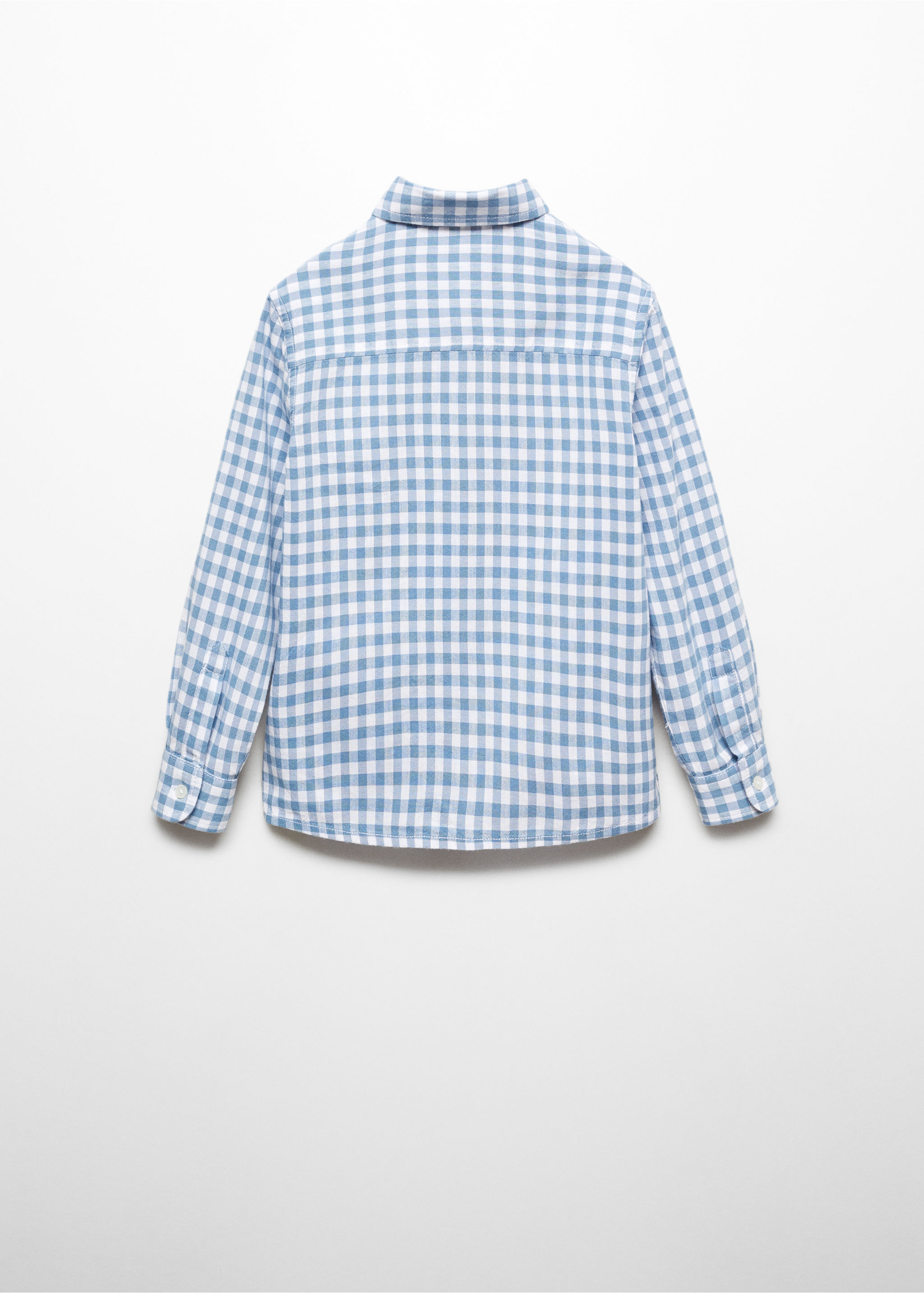 Gingham check cotton shirt - Reverse of the article