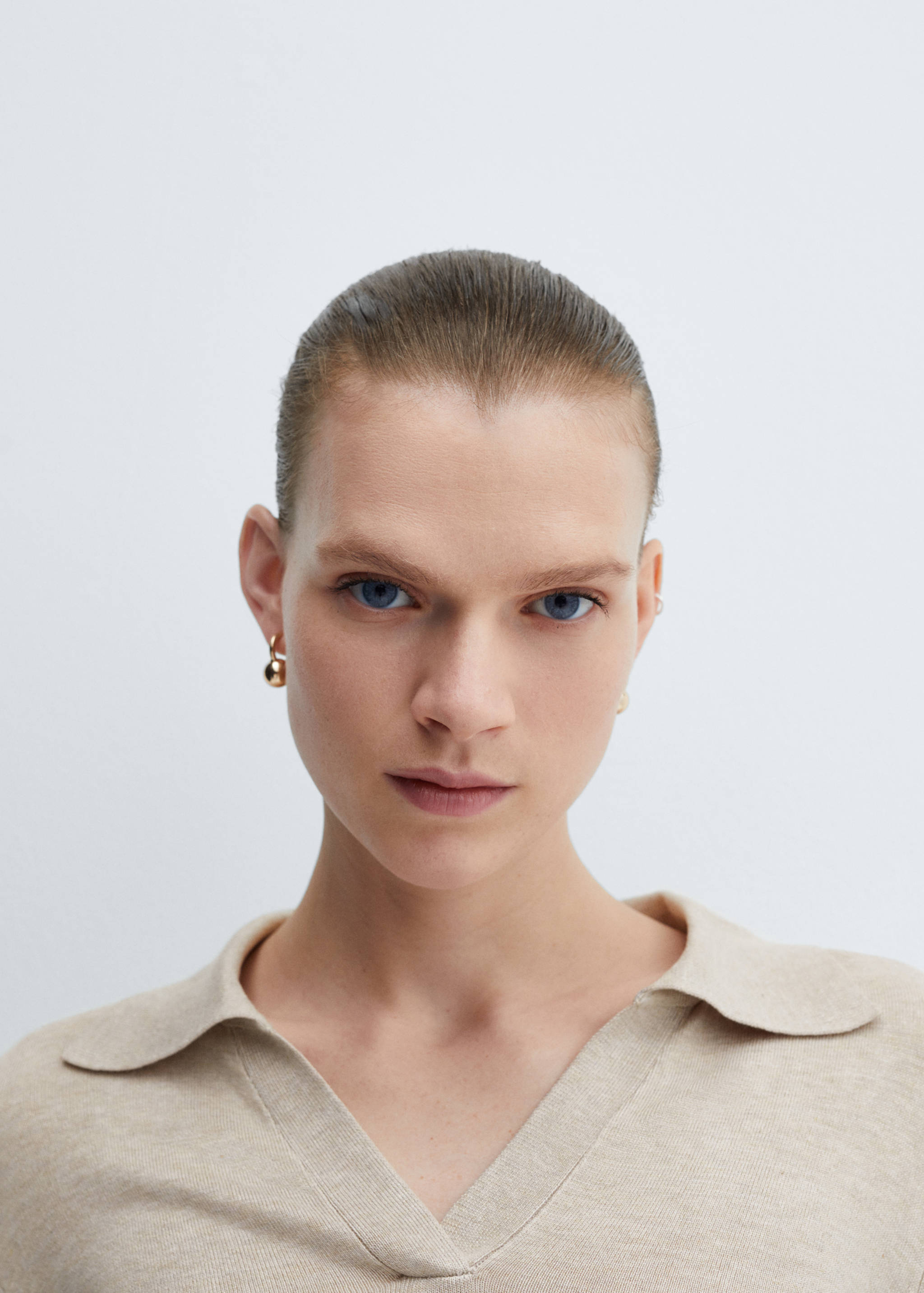 Stickad tröja polokrage - Detaljer om artikeln 1