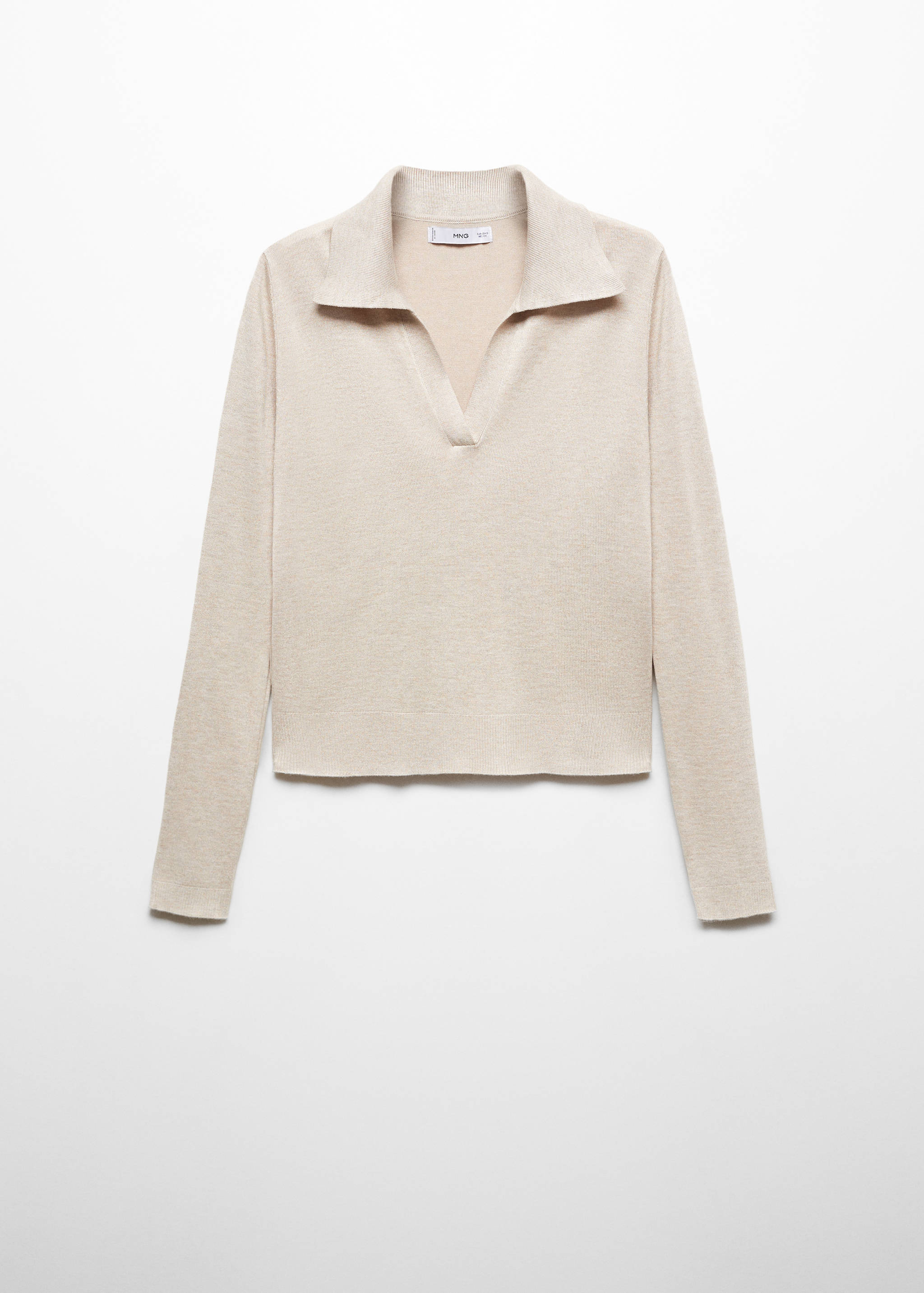 Stickad tröja polokrage - Artikel utan modell