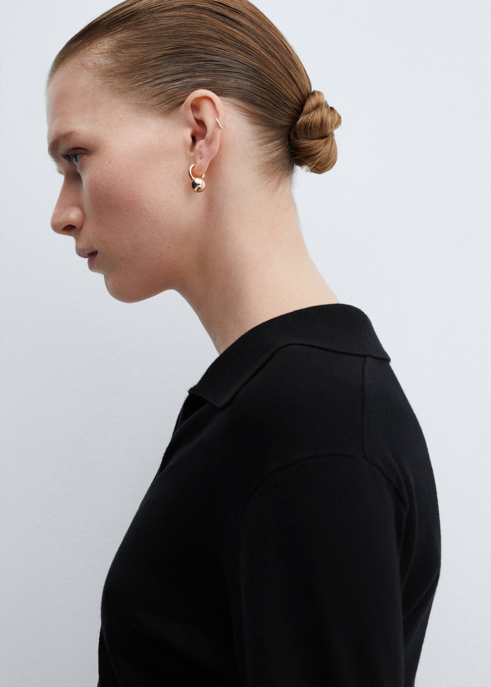 Stickad tröja polokrage - Detaljer om artikeln 1