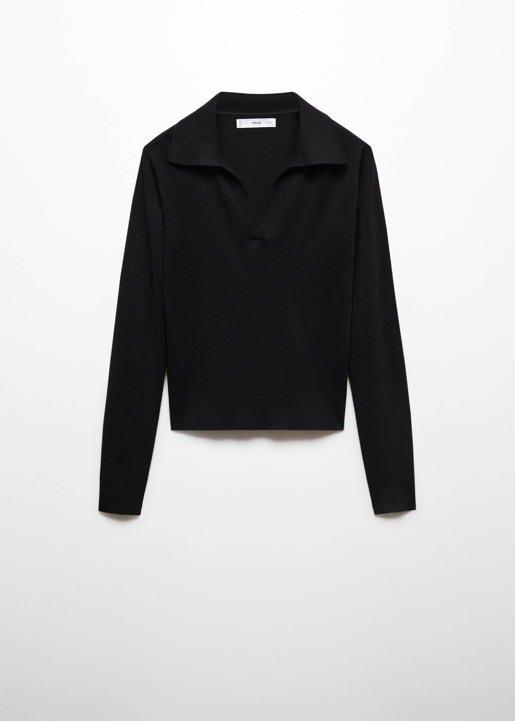 Stickad tröja polokrage - Artikel utan modell