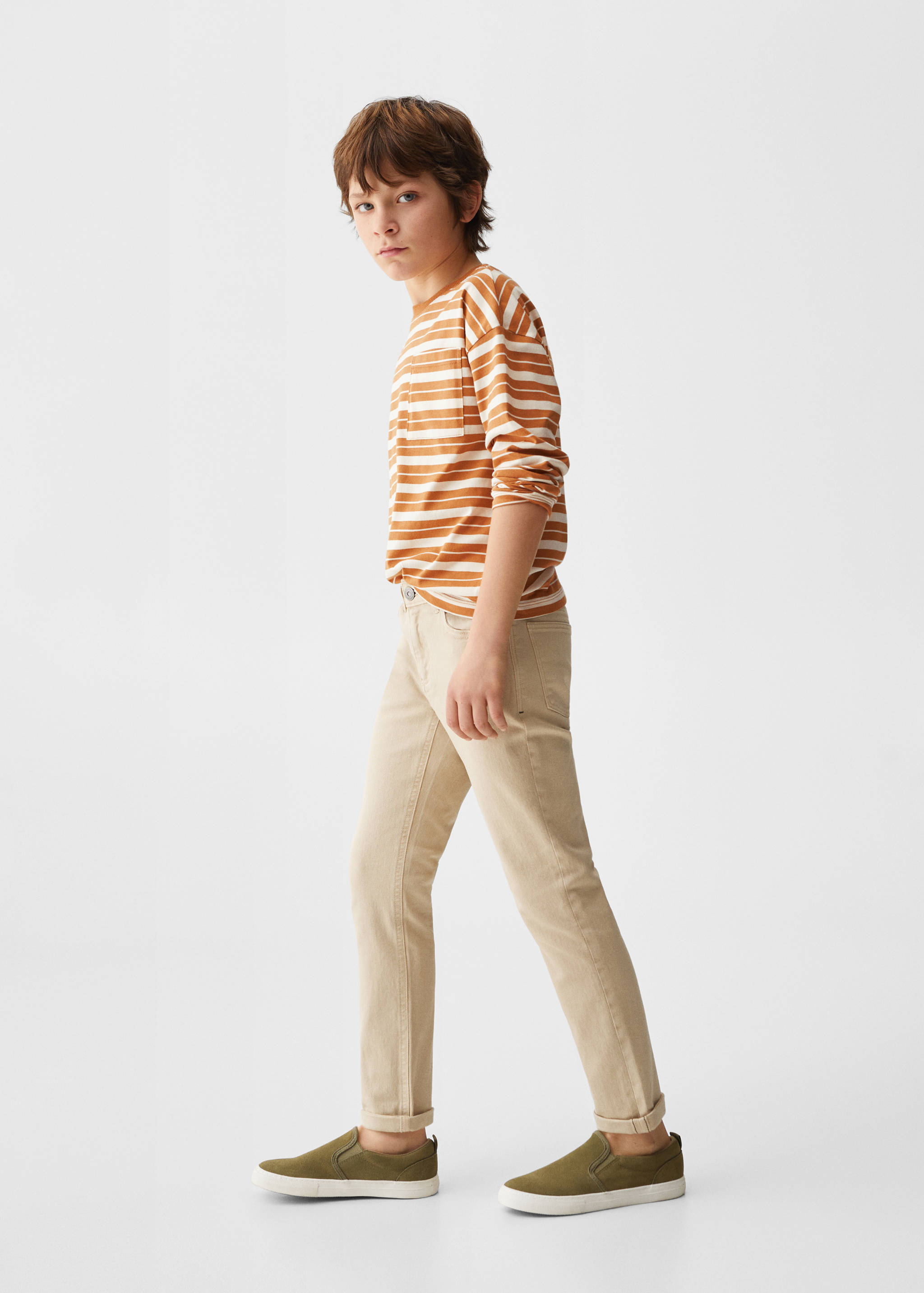 T-shirt manches longues rayures - Plan général