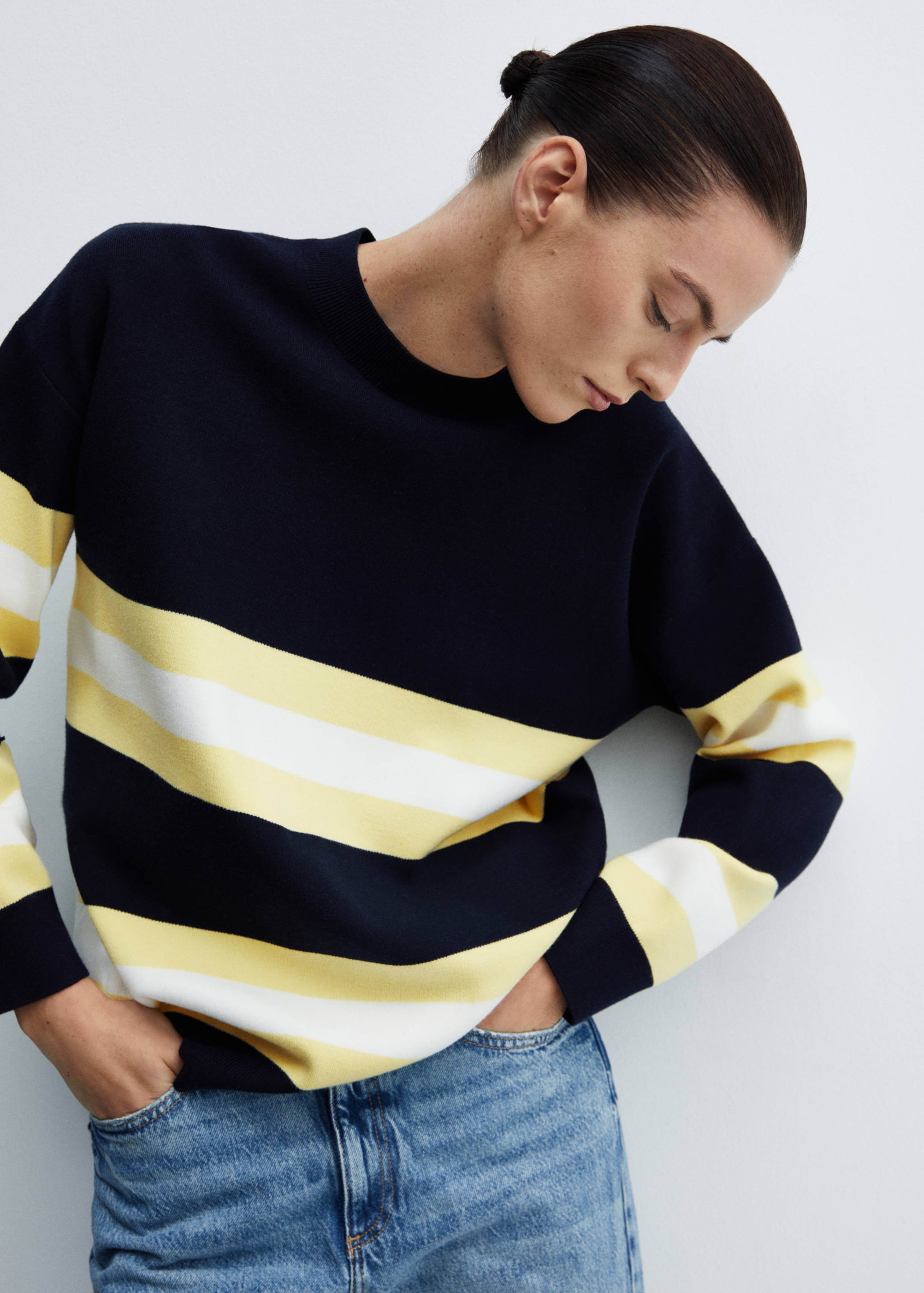 Pull-over en maille à rayures - Détail de l'article 1