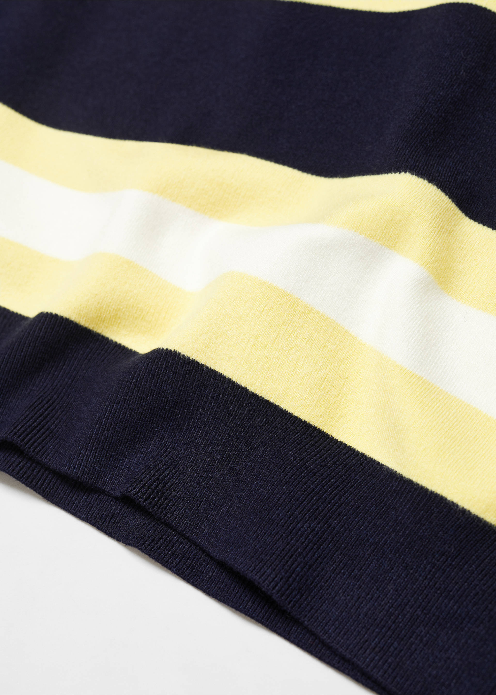 Knit striped sweater - Details of the article 8, Dark Navy. Ref: 67013273-00.