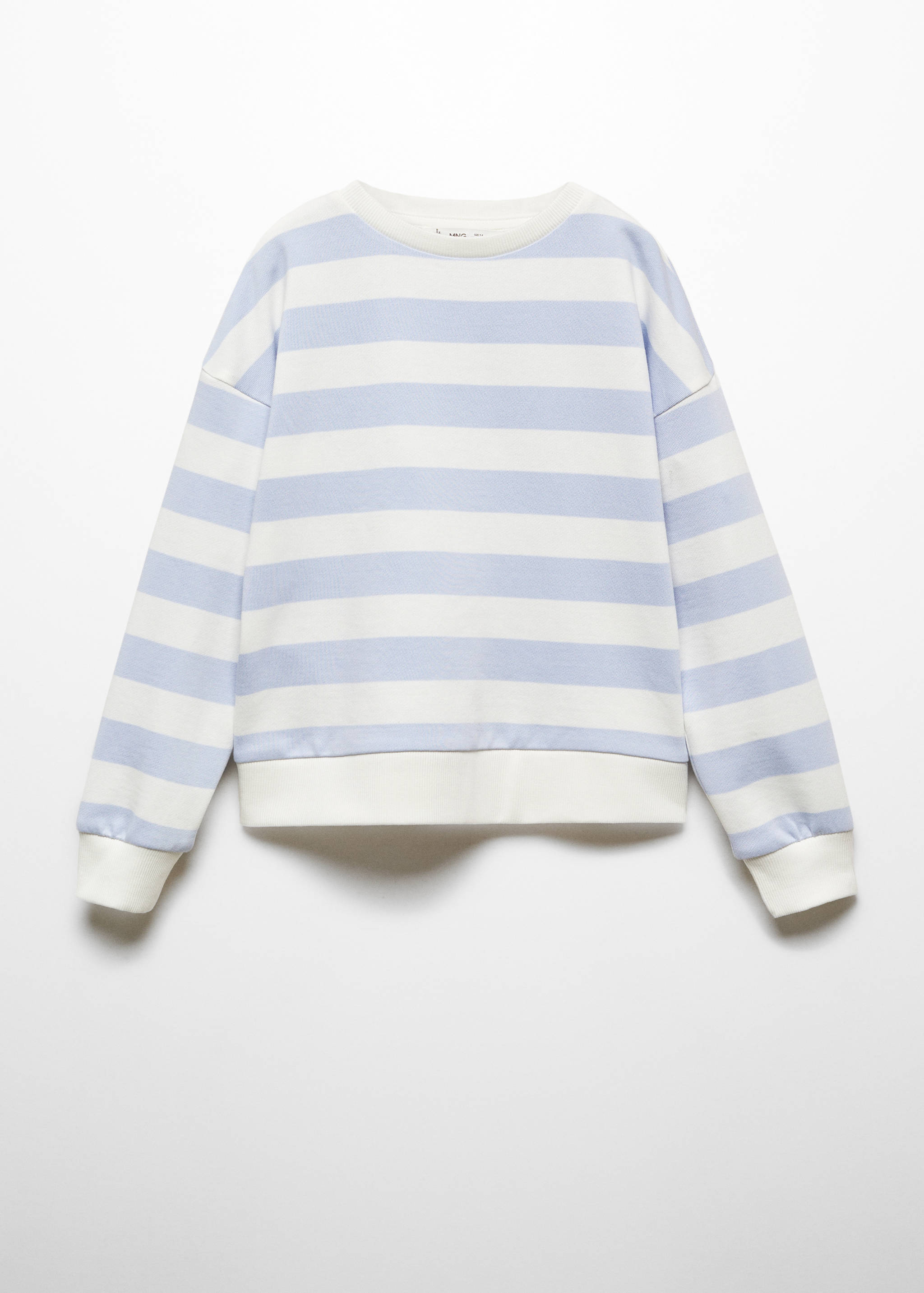 Striped cotton-blend sweatshirt - Article without model