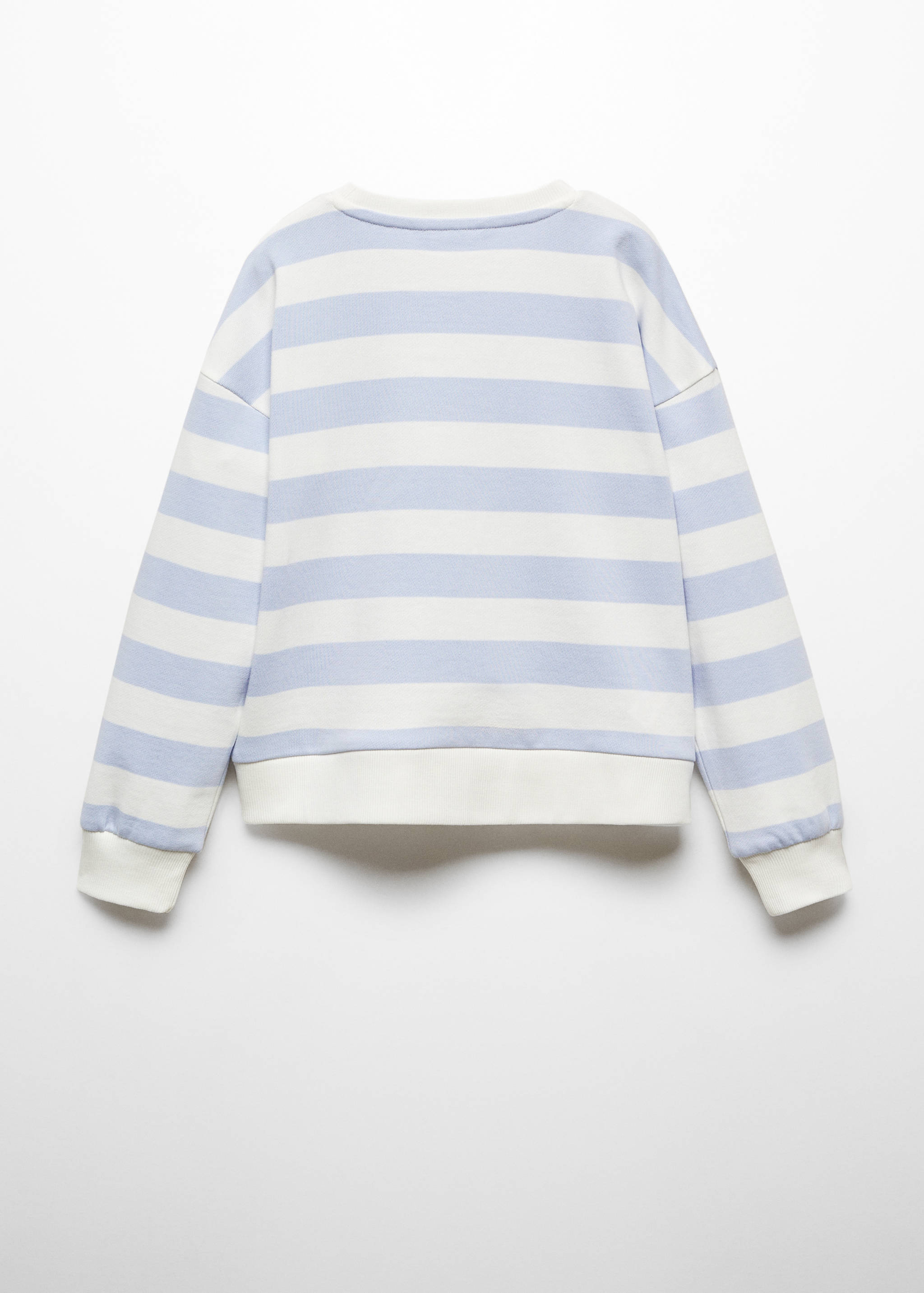 Striped cotton-blend sweatshirt - Reverse of the article