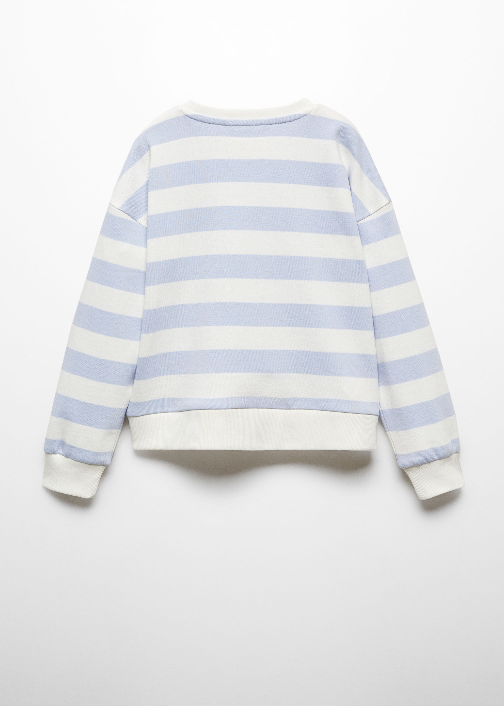 Striped cotton-blend sweatshirt - Reverse of the article