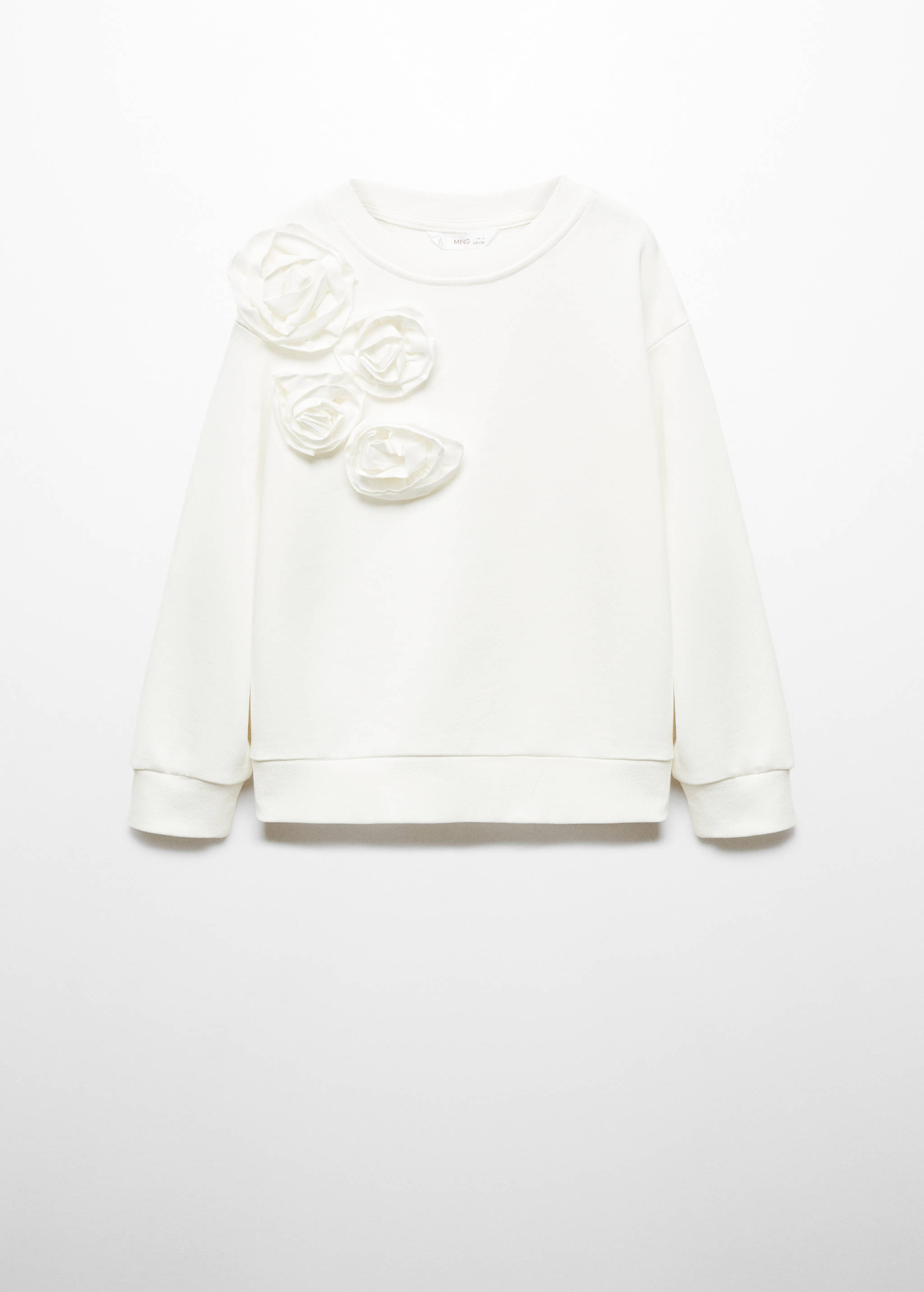 Embossed flowers sweatshirt - Article without model