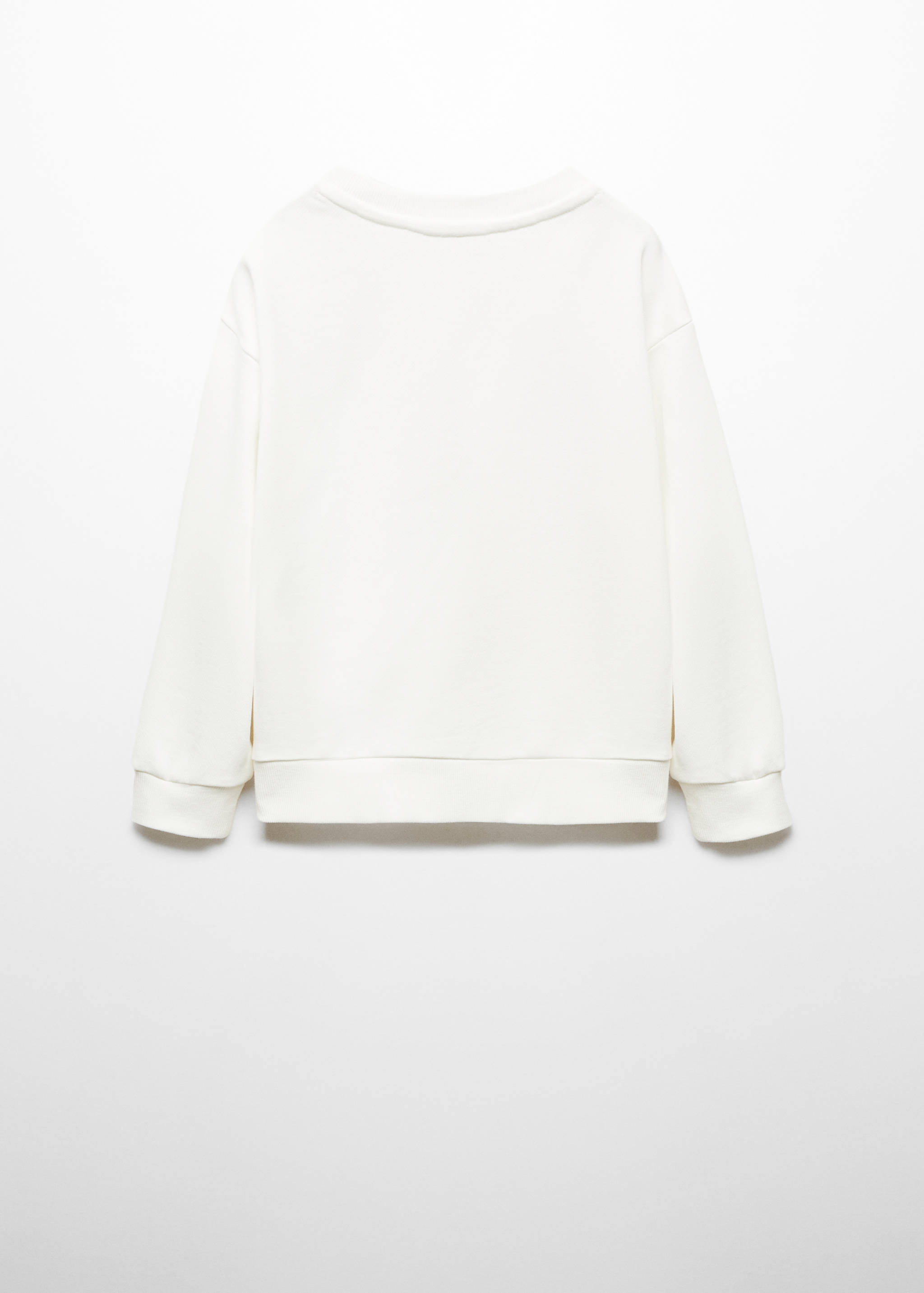 Embossed flowers sweatshirt - Reverse of the article