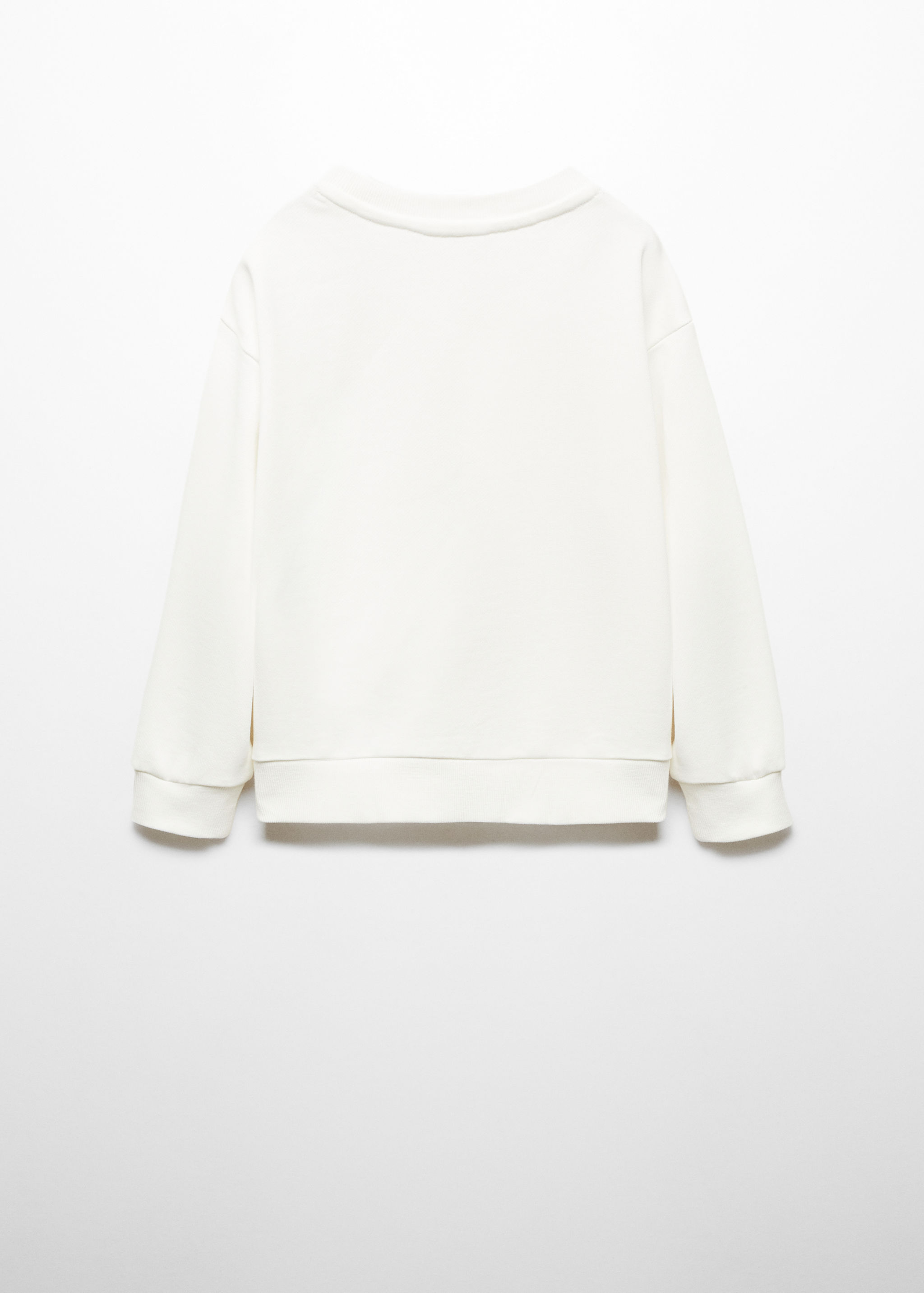 Sweat-shirt fleurs en relief - Verso de l’article