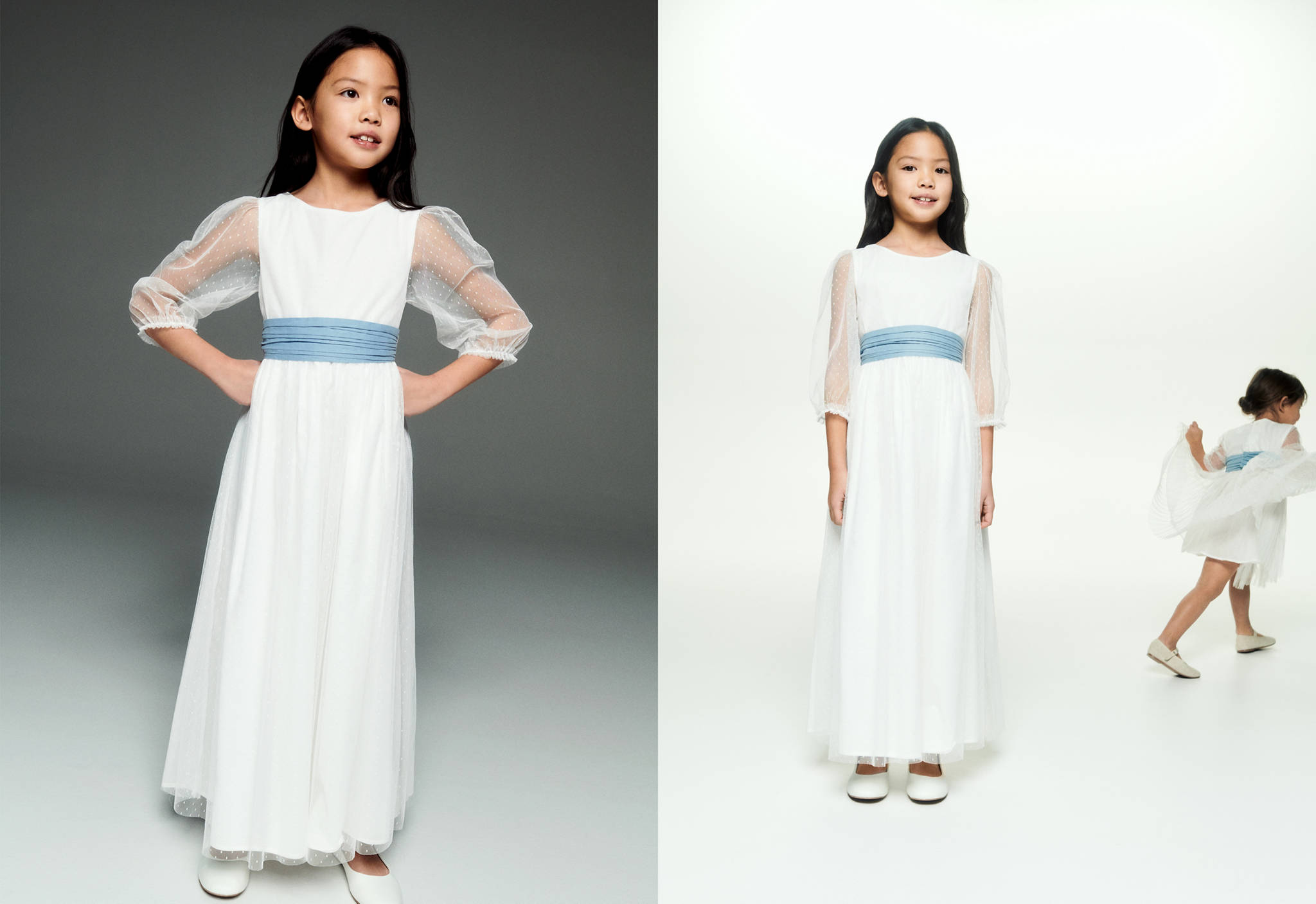 Bow Plumeti dress - Panoramic plane