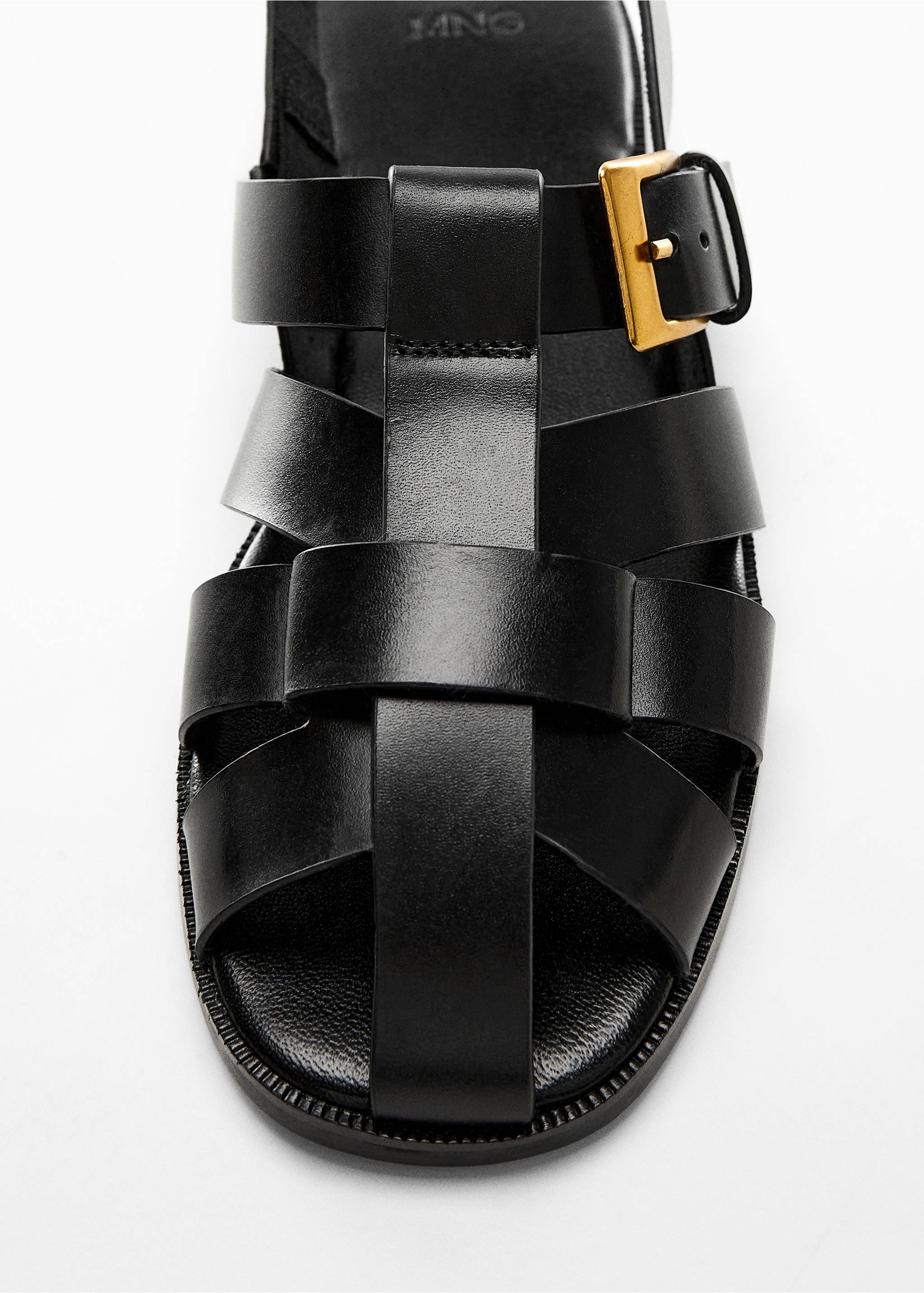 Fisherman sandal - Details of the article 2, Black. Ref: 67014013-00.