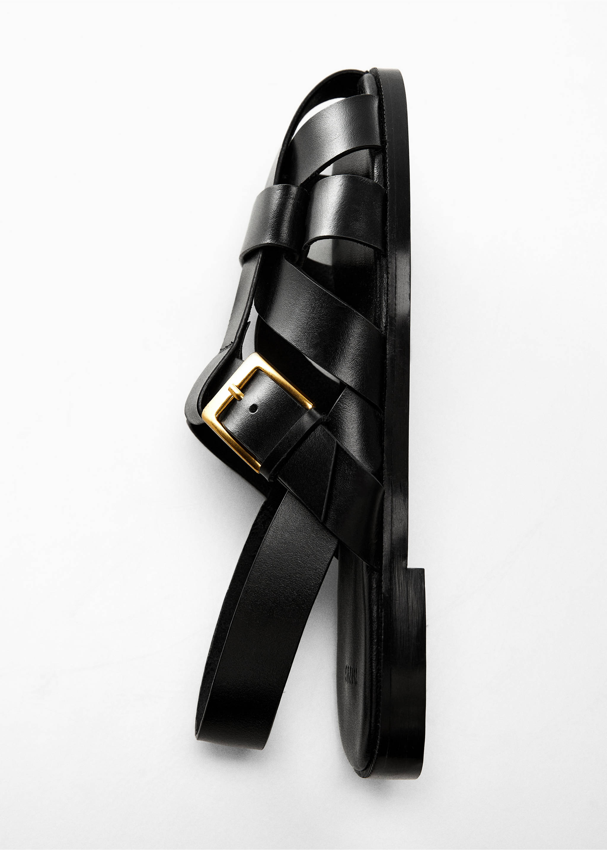 Fisherman sandal - Details of the article 5, Black. Ref: 67014013-00.