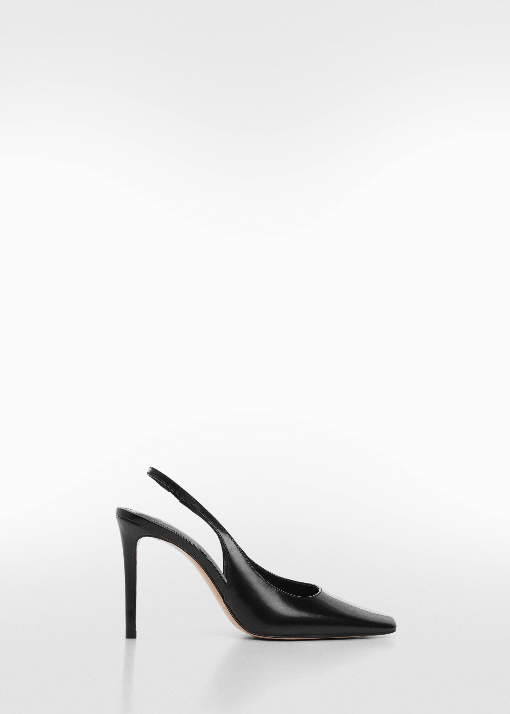 Sling back leather shoes - Article without model, Black. Ref: 67014014-00.