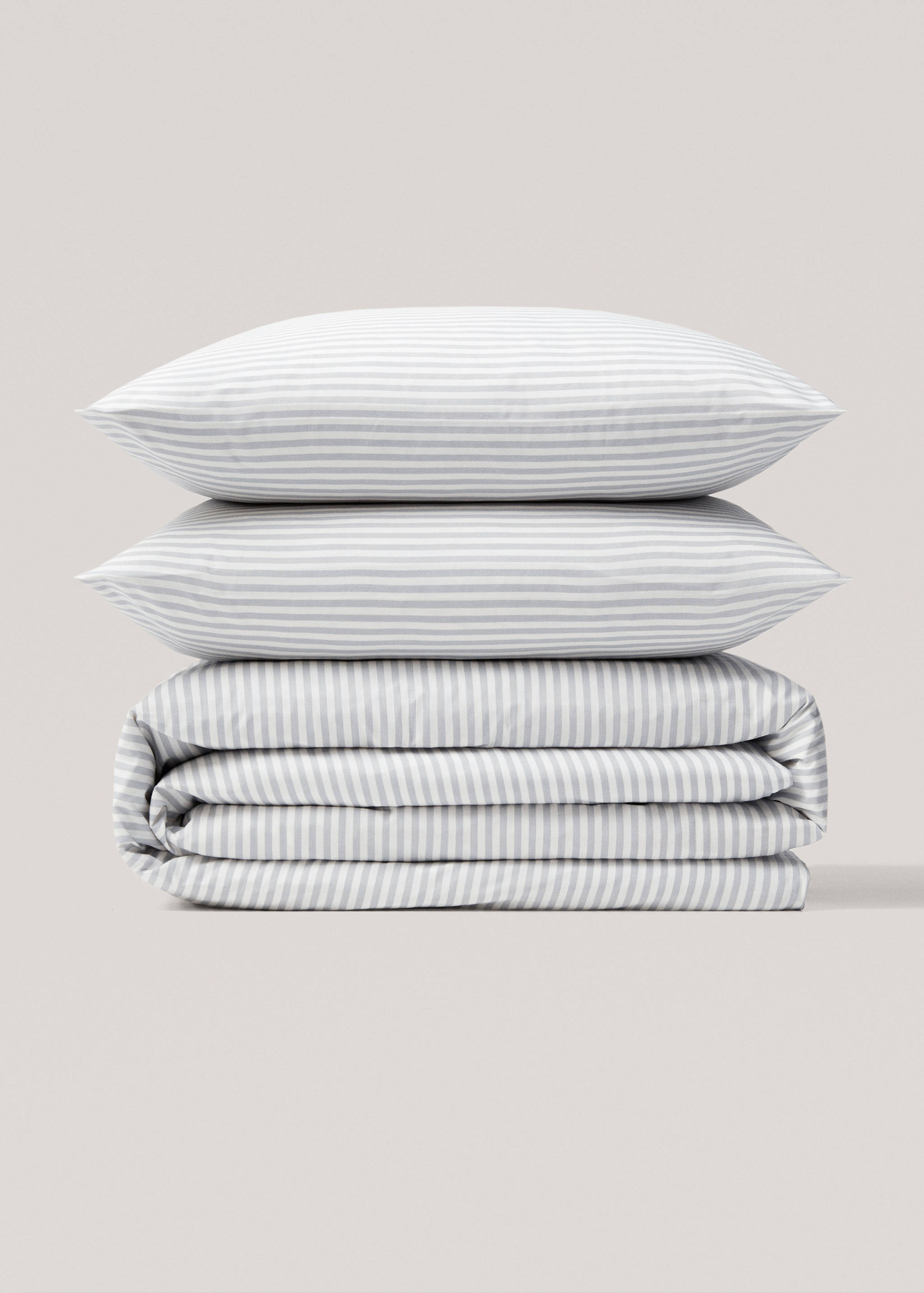 Striped cotton duvet cover Single bed - Article without model
