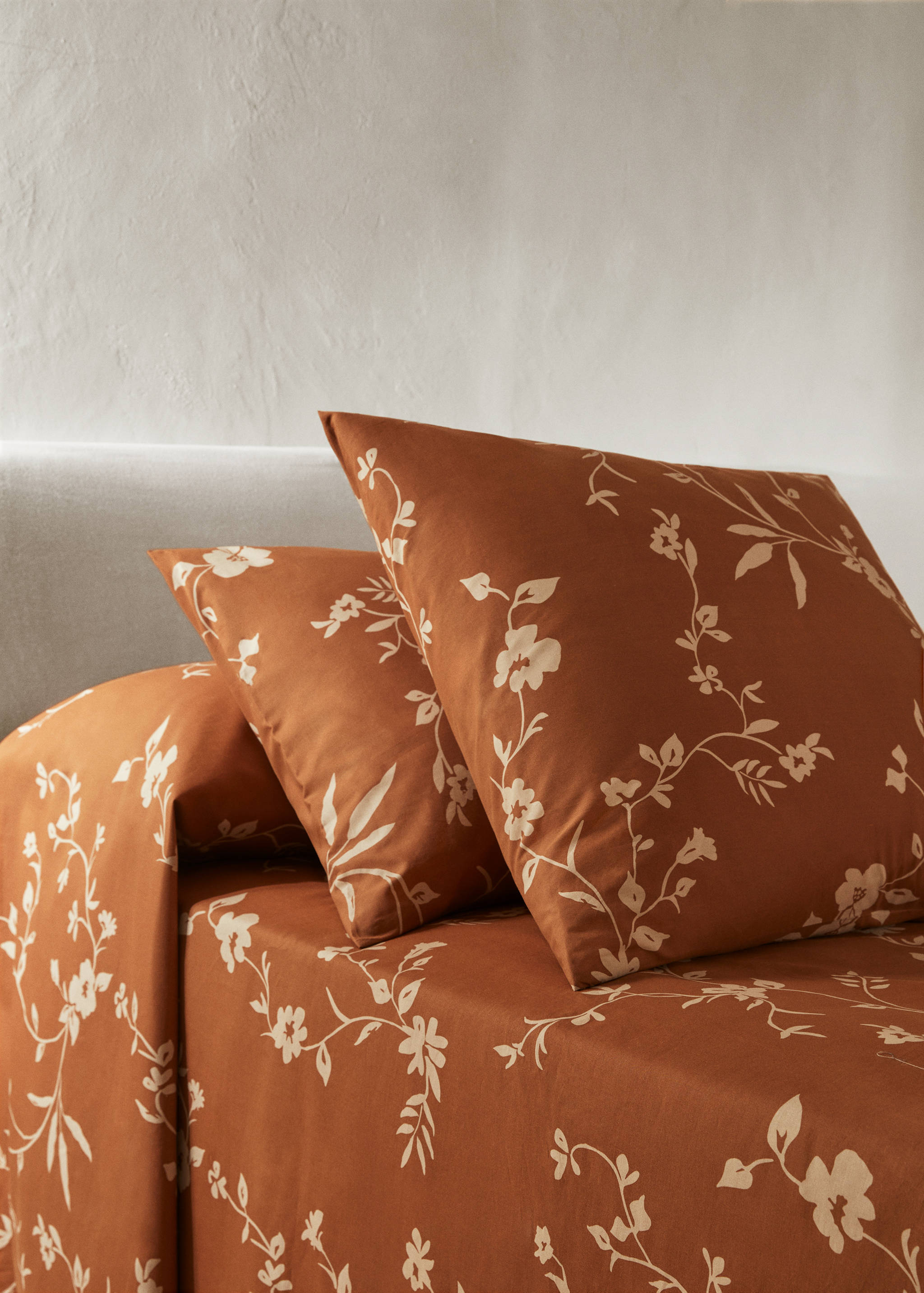 Floral-print pillowcase 60x60cm (Pack of 2) - General plane