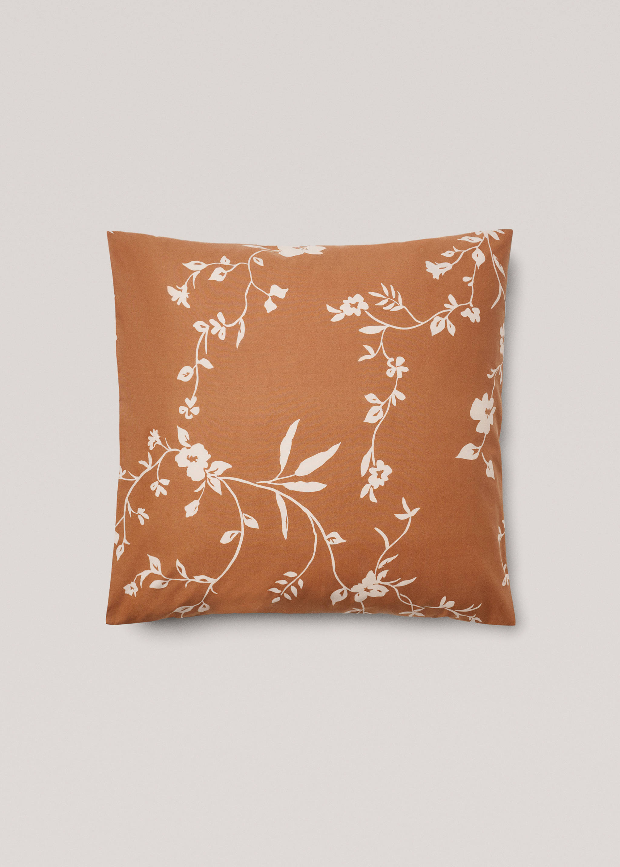 Floral-print pillowcase 60x60cm (Pack of 2) - Article without model