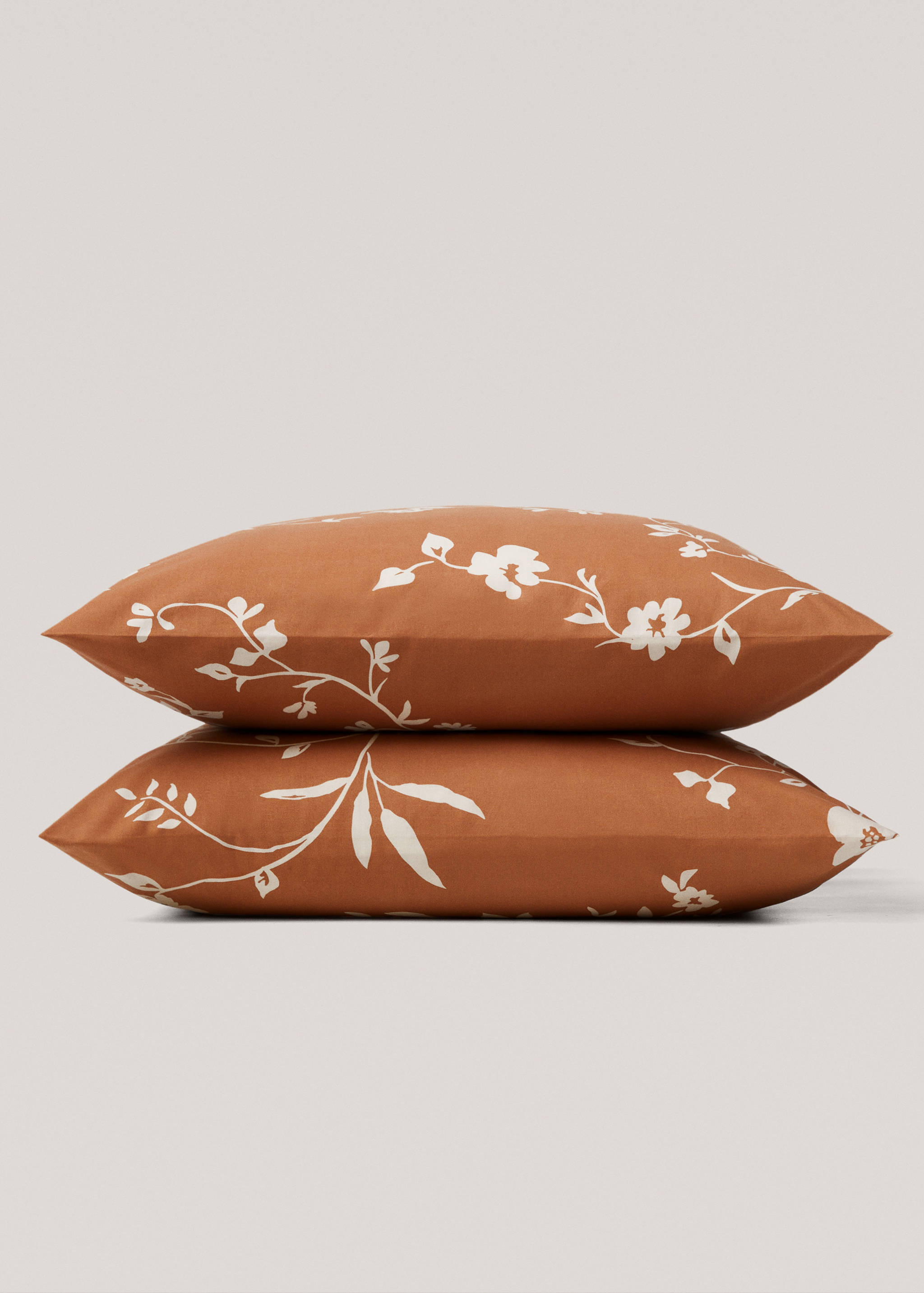 Floral-print pillowcase 60x60cm (Pack of 2) - Details of the article 3