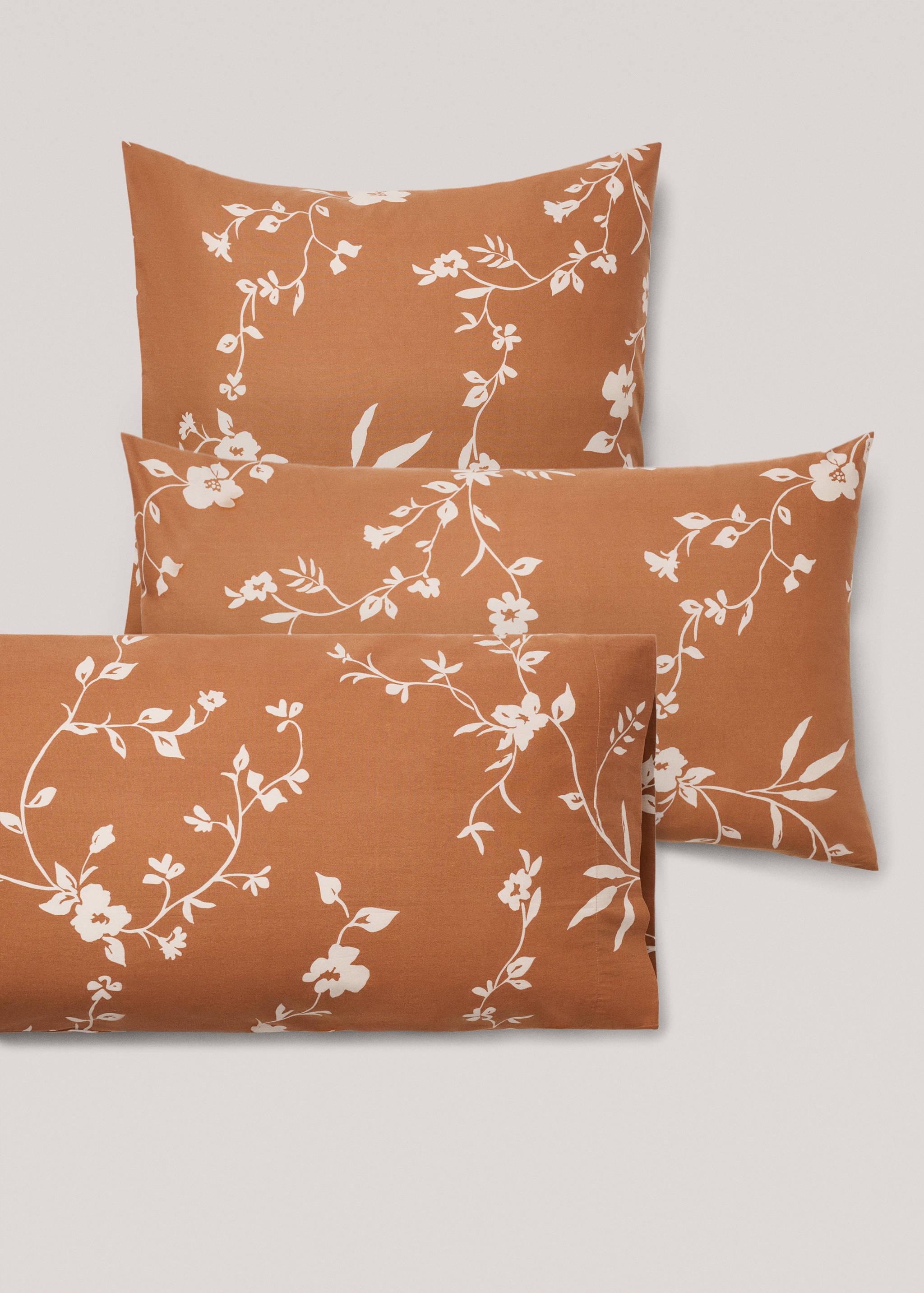 Floral-print pillowcase 60x60cm (Pack of 2) - Details of the article 4