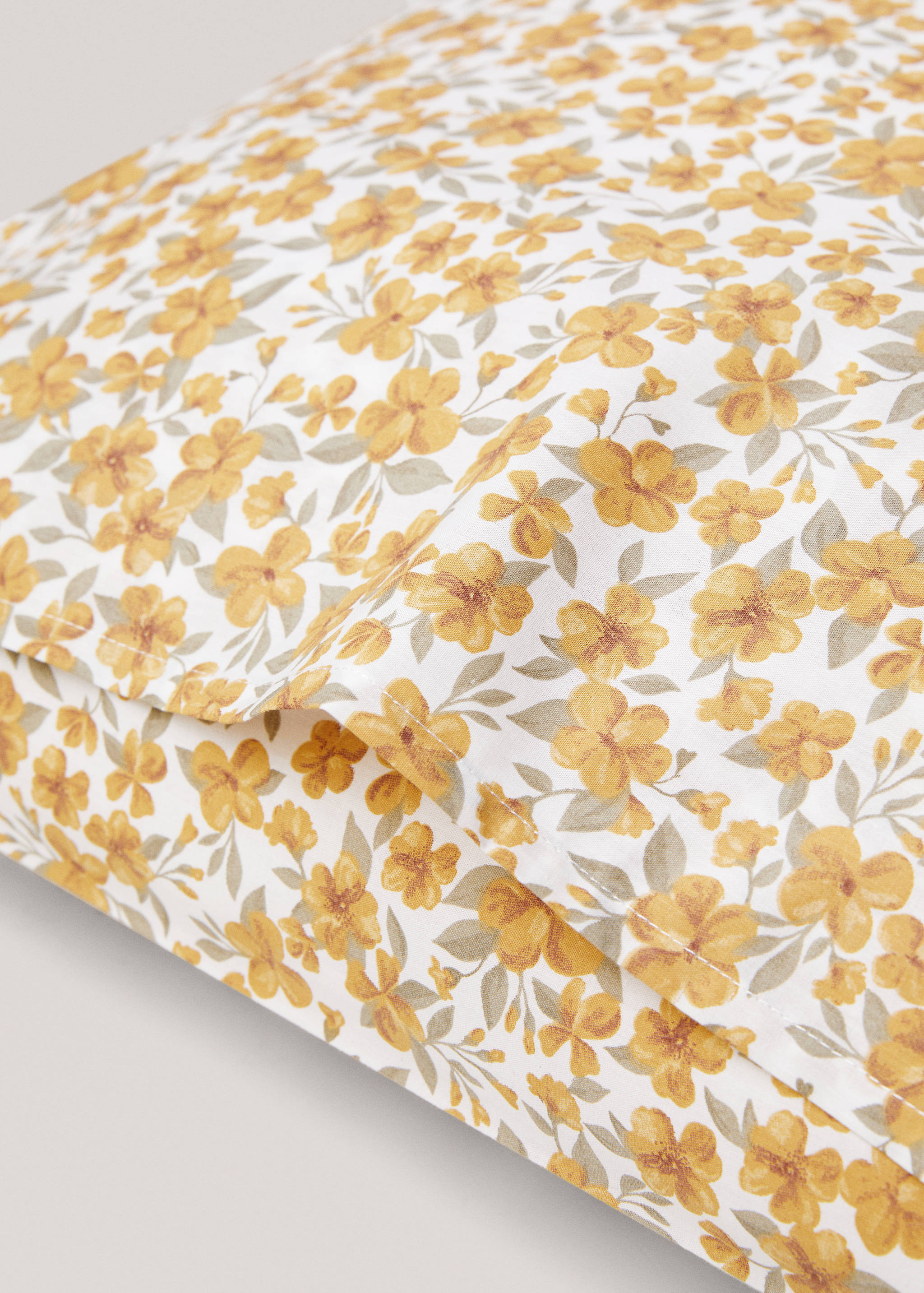 Multi-flower cotton pillowcase 50x75cm (Pack of 2) - Details of the article 2
