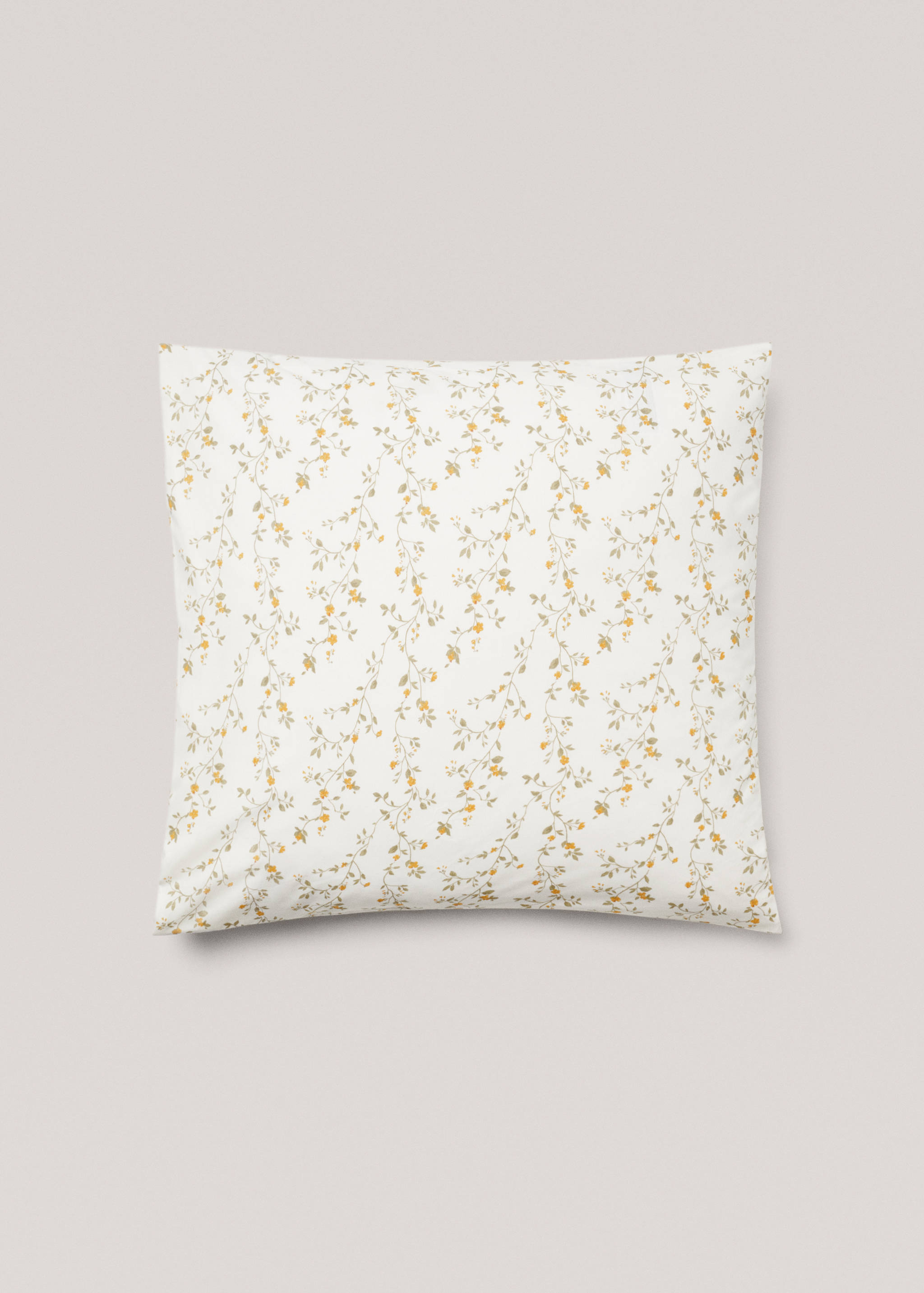 Multi-flower cotton pillowcase 60x60cm (Pack of 2) - Article without model